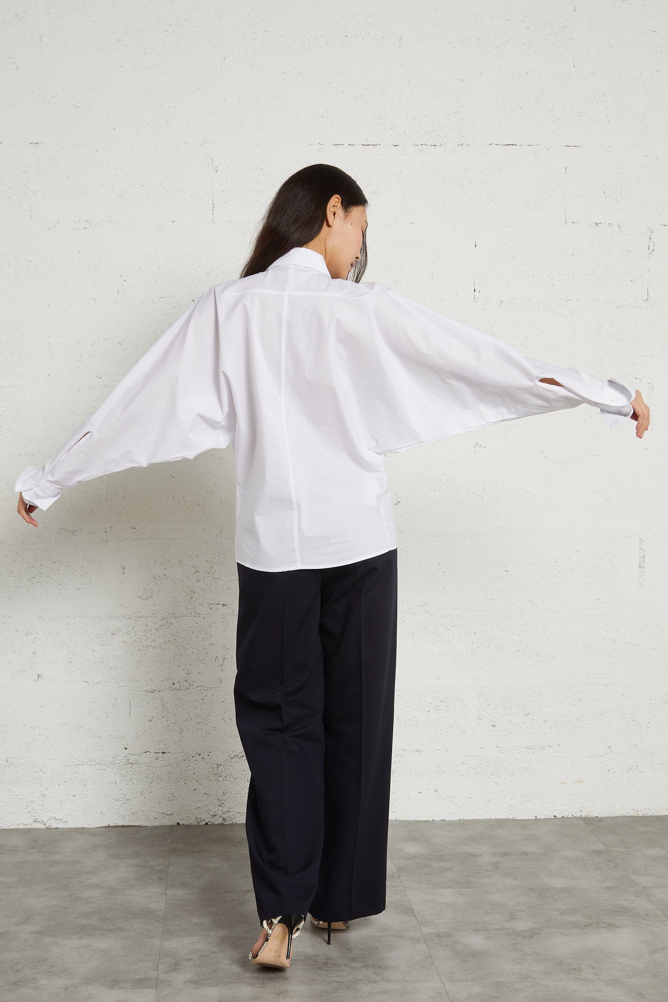 Chemise manches longues chauve-souris IMPERIAL Blanc