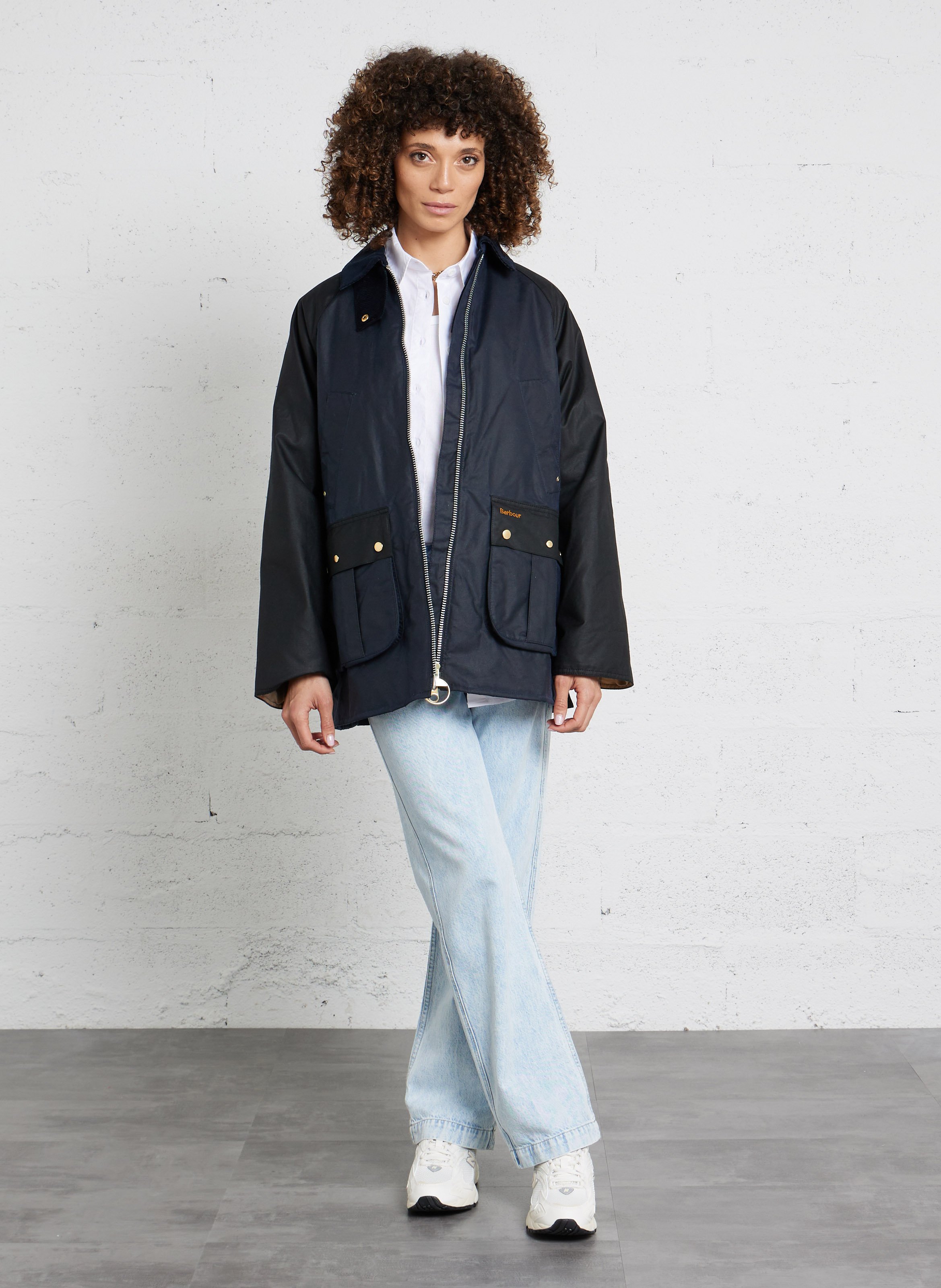 Parka aus gewachster Baumwolle in weiter Passform BARBOUR Blau