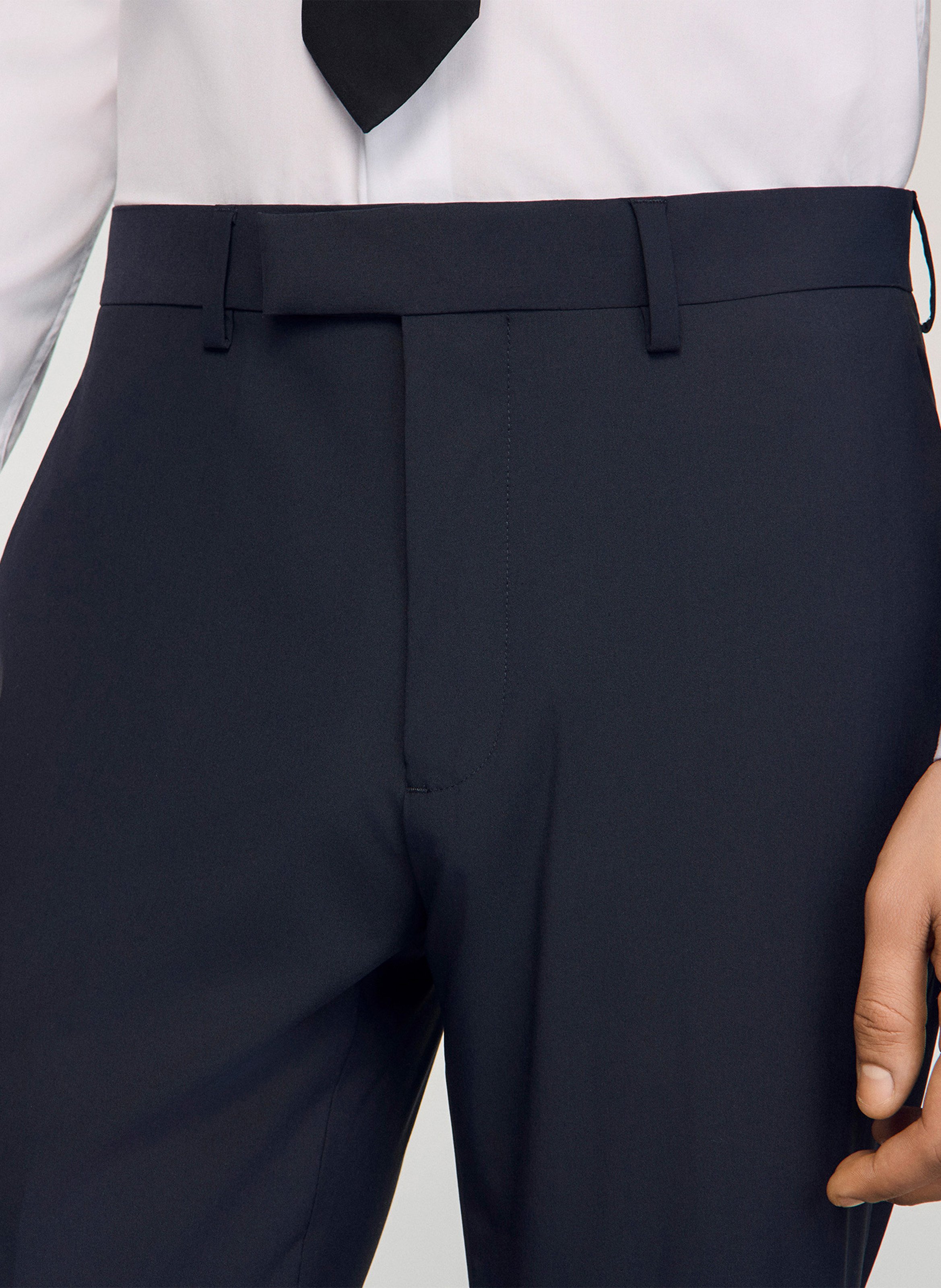 Pantalon de costume en laine mélangée SANDRO Blauw