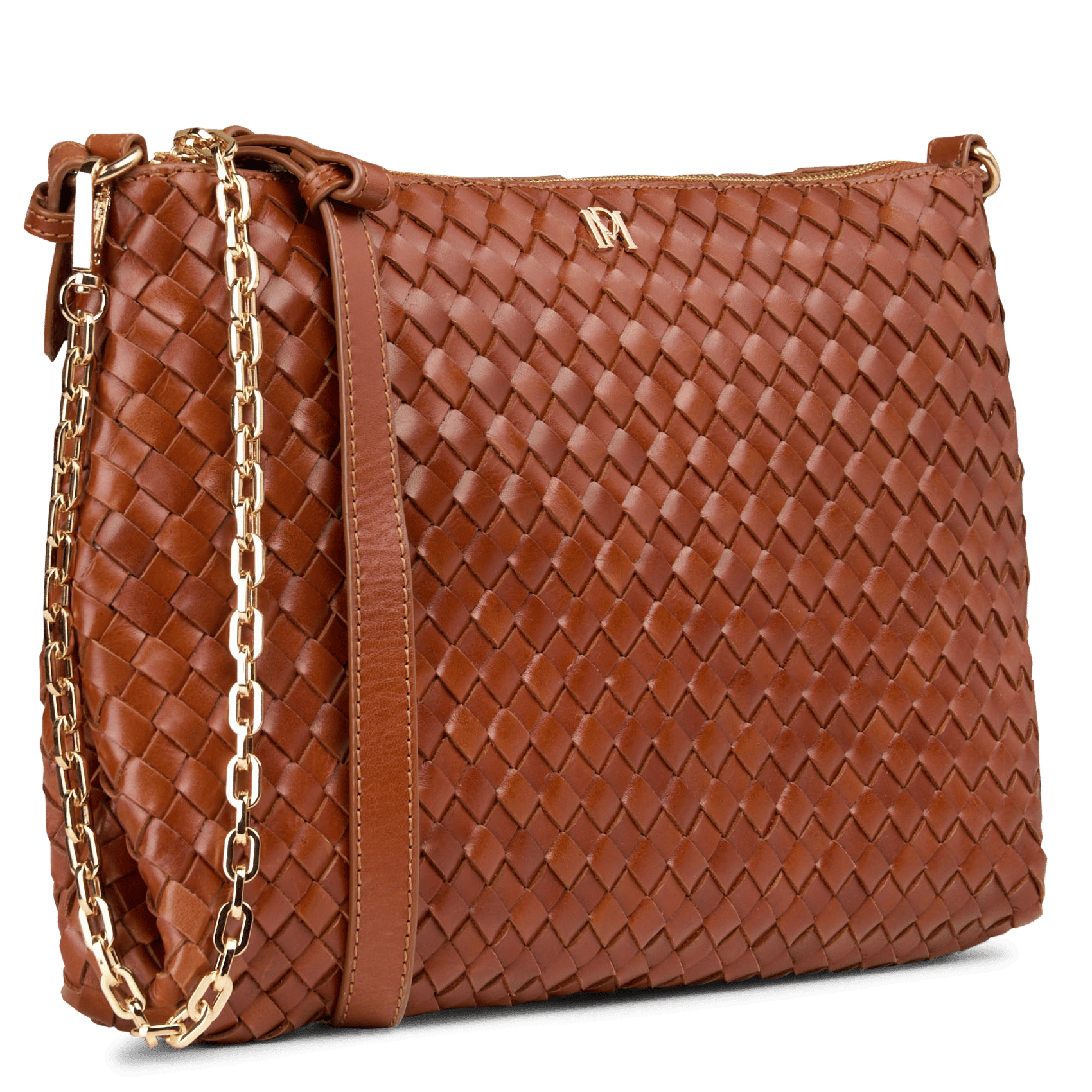 Sac bandoulière tressé en cuir PETITE MENDIGOTE Marron