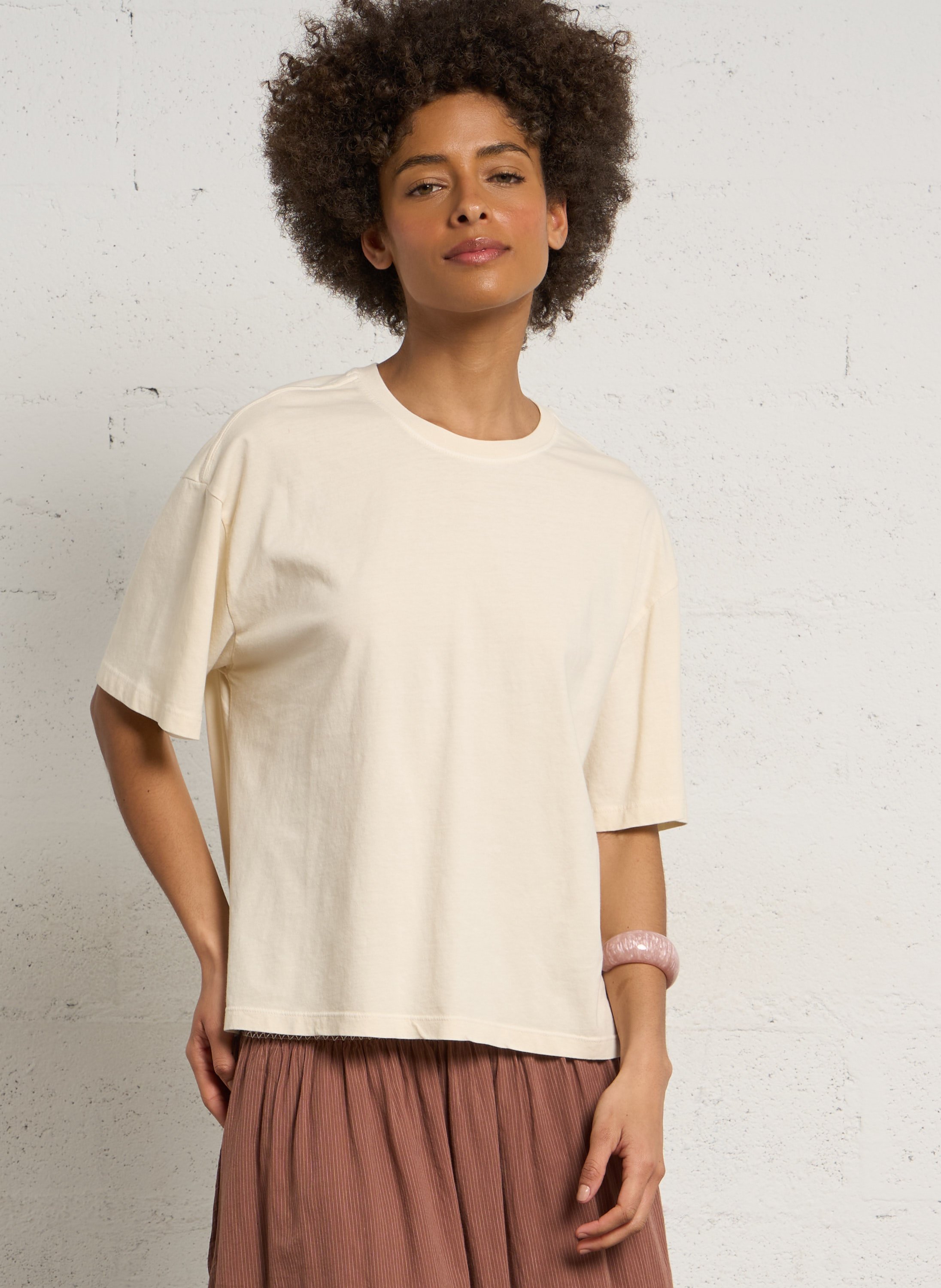 Oversized round-neck cotton T-shirt HOD PARIS