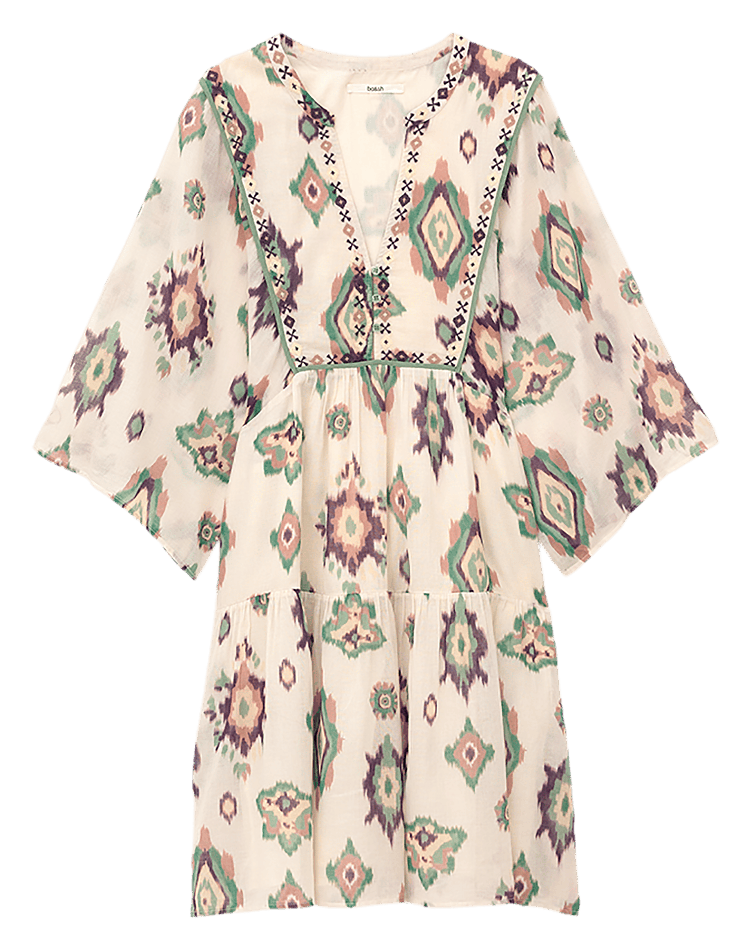 Korte jurk met kraag BA&SH Beige