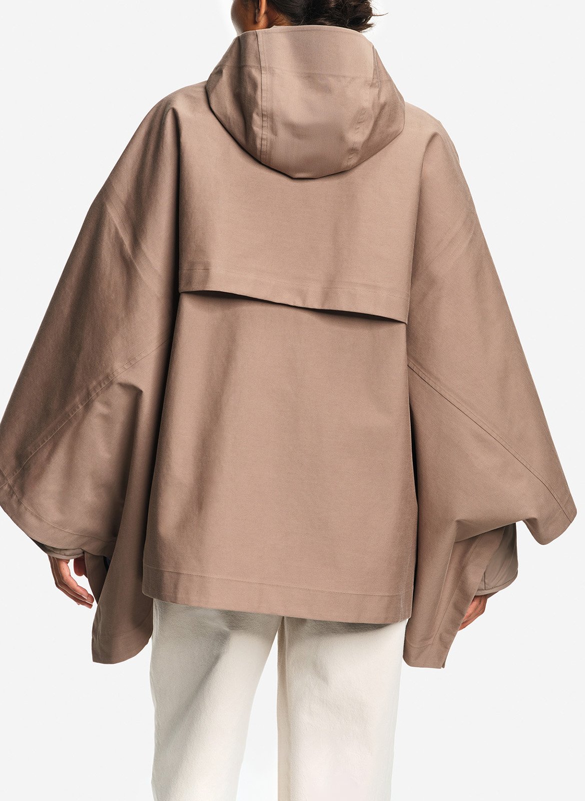 Cotton-blend coat with classic collar AIGLE Brown