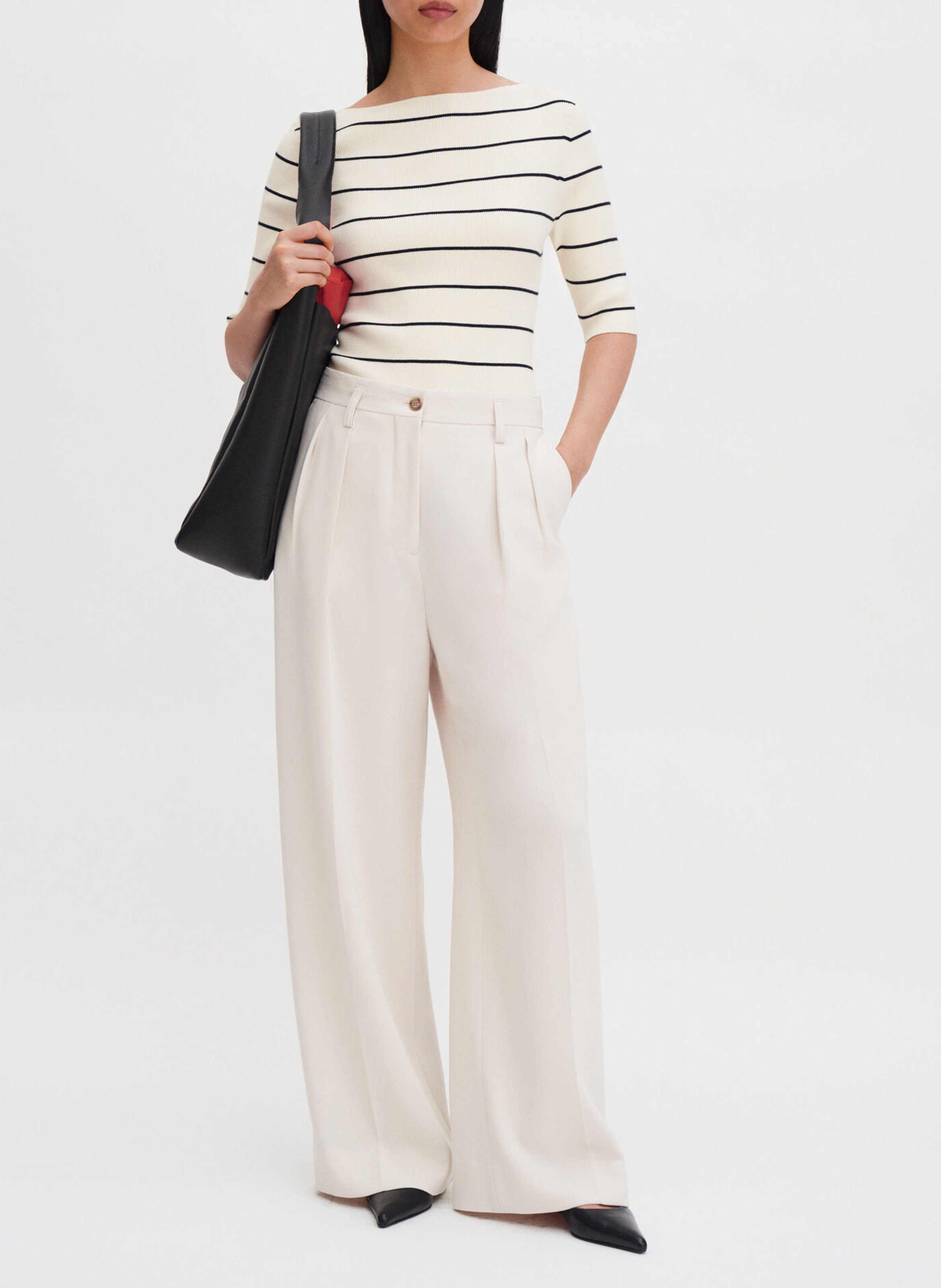 Top de manga corta de rayas  FILIPPA K Multicolor