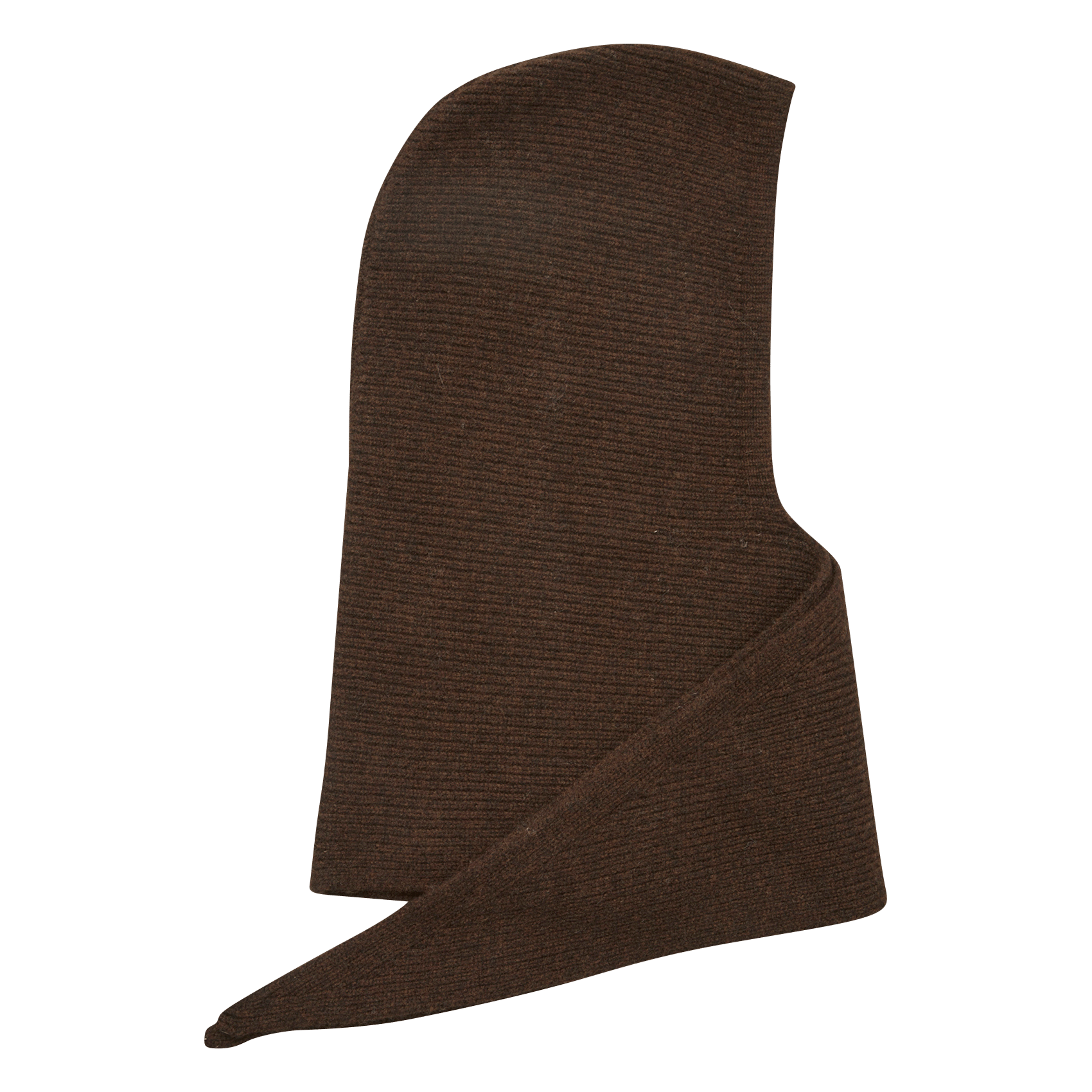 Cagoule à nouer en laine BECKSONDERGAARD Marron