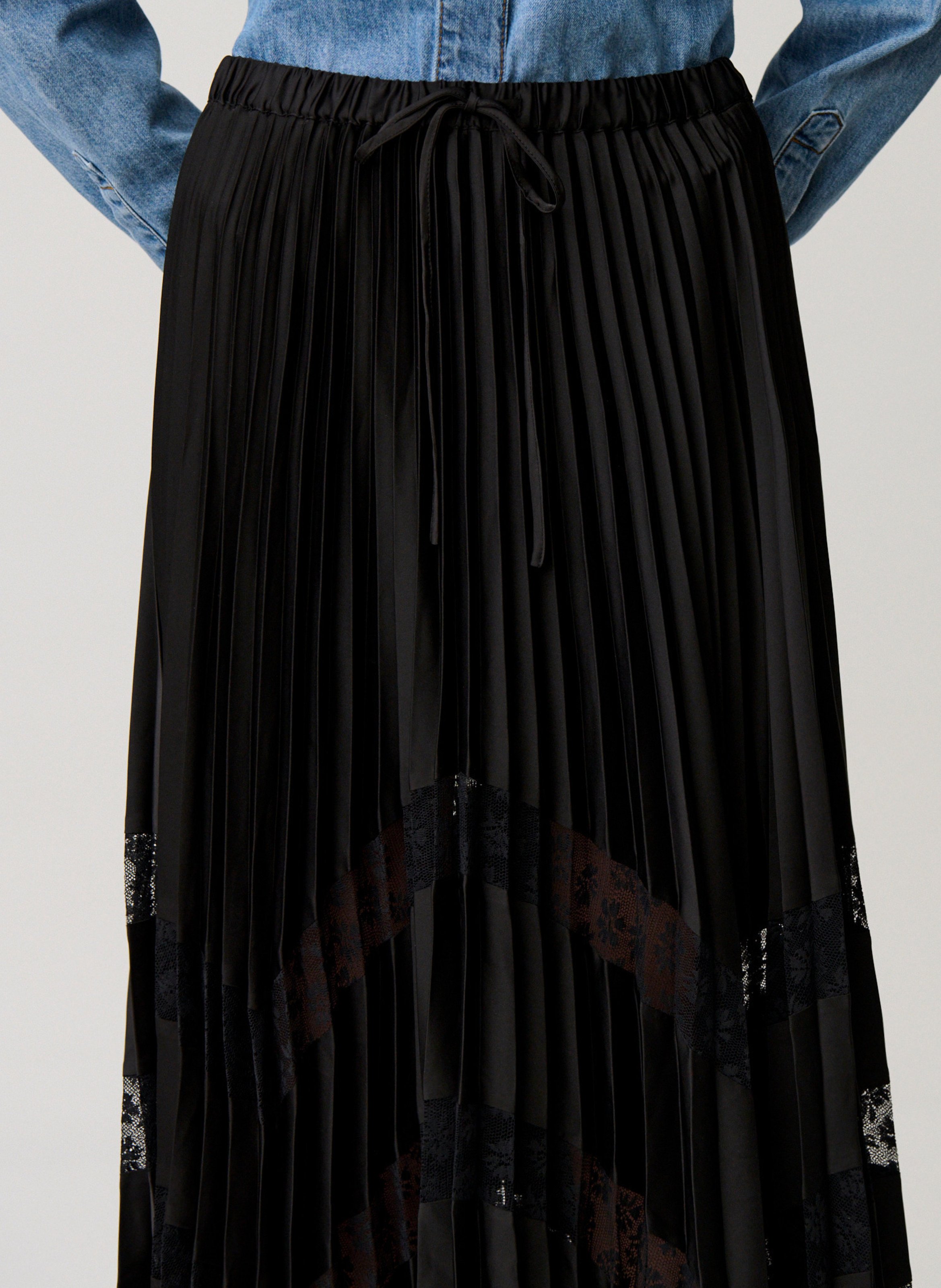 Jupe longue plissée CLAUDIE PIERLOT Noir