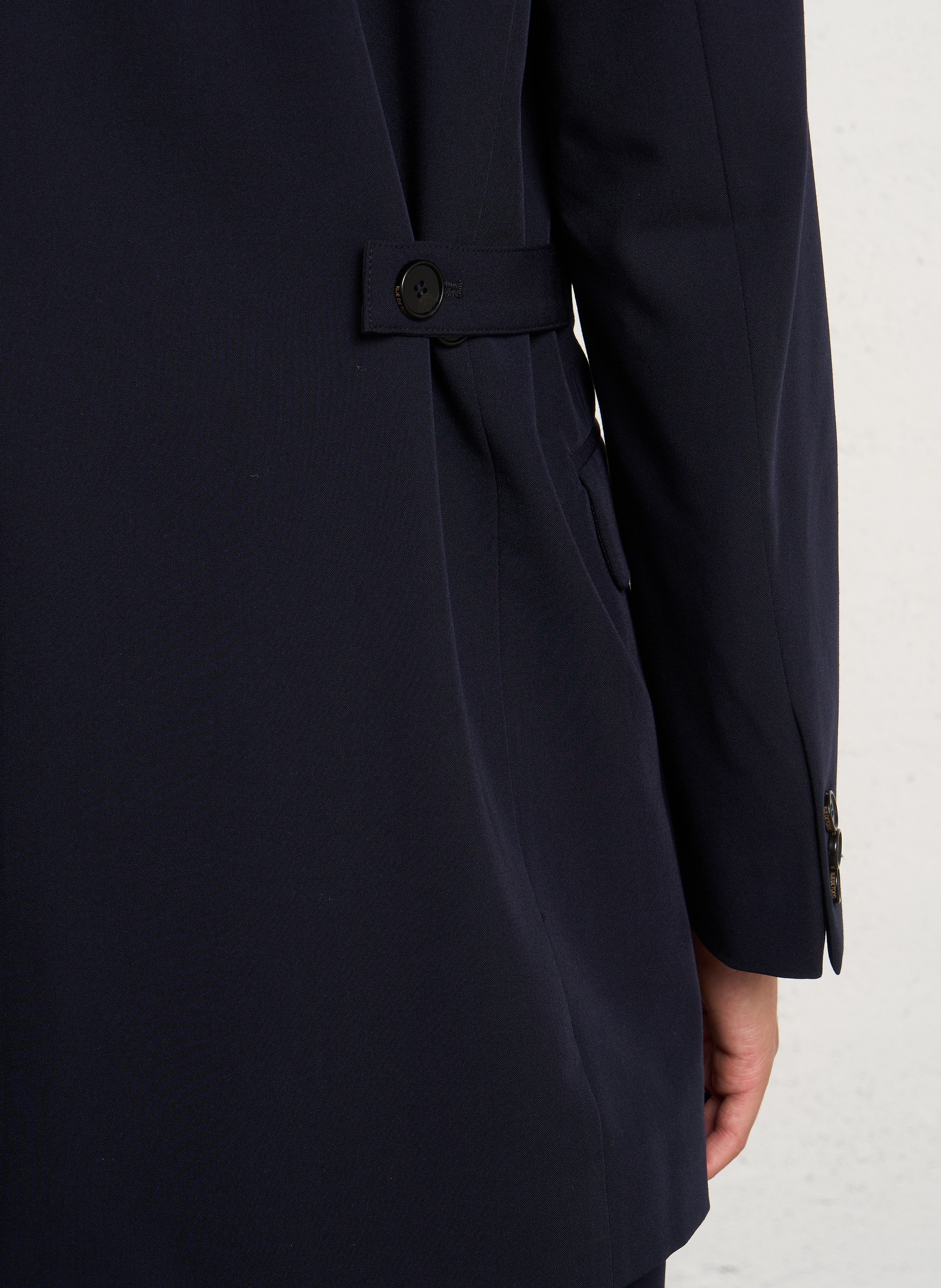 Veste tailleur droite unie RUE DE TOKYO Bleu