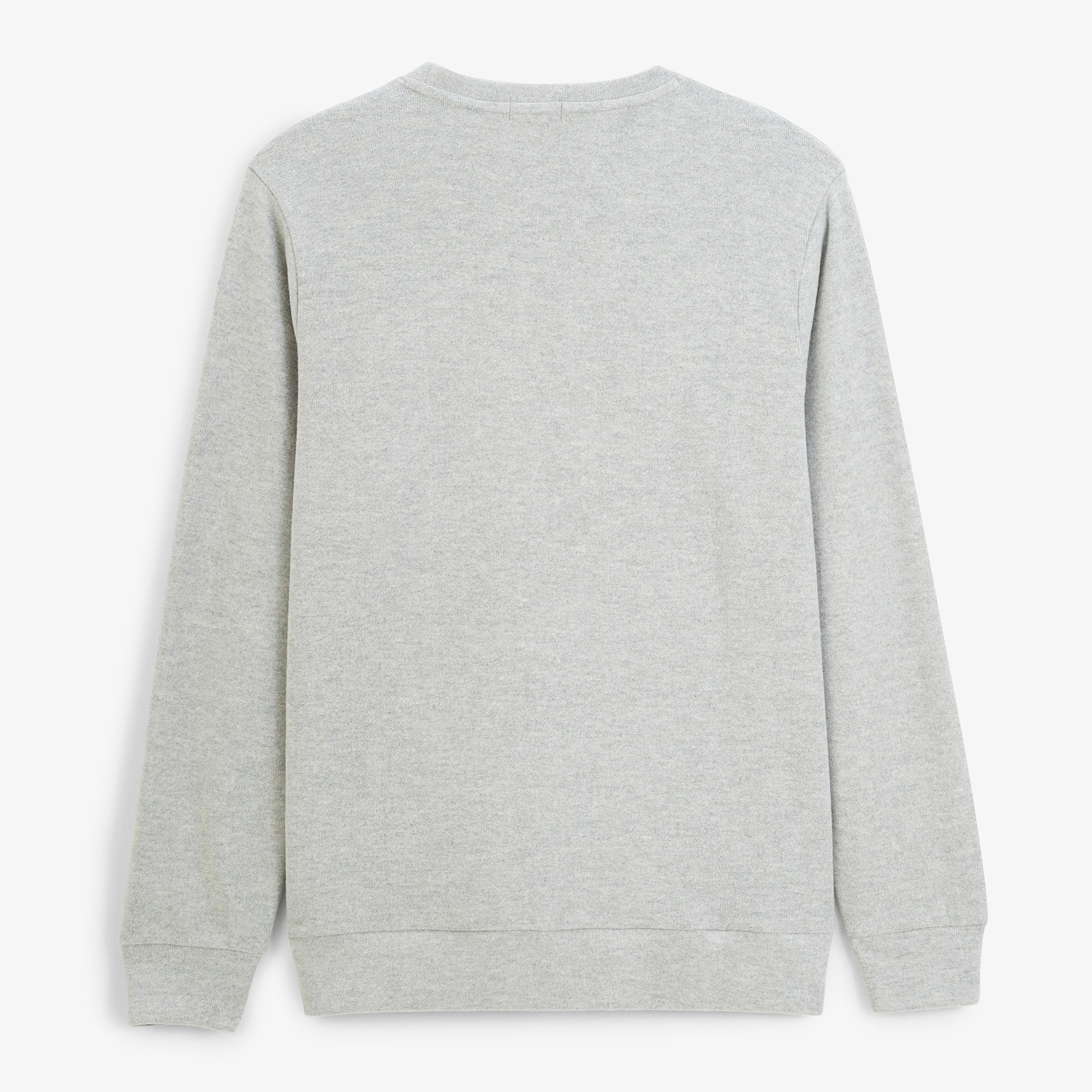 Round neck sweatshirt French rib SERGE BLANCO Grey