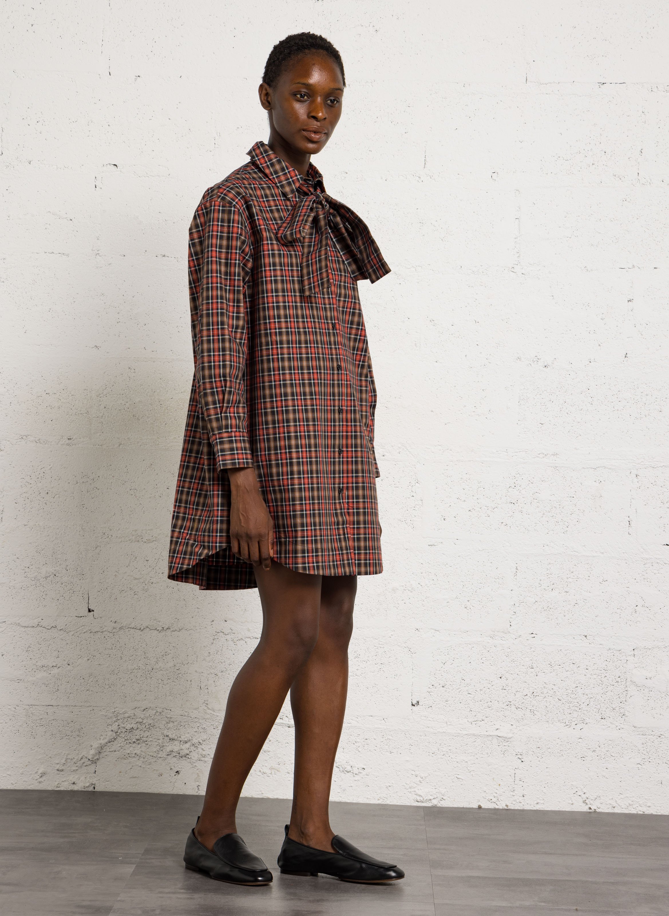 Checked shirt dress THE TINY BIG SISTER Multicolored