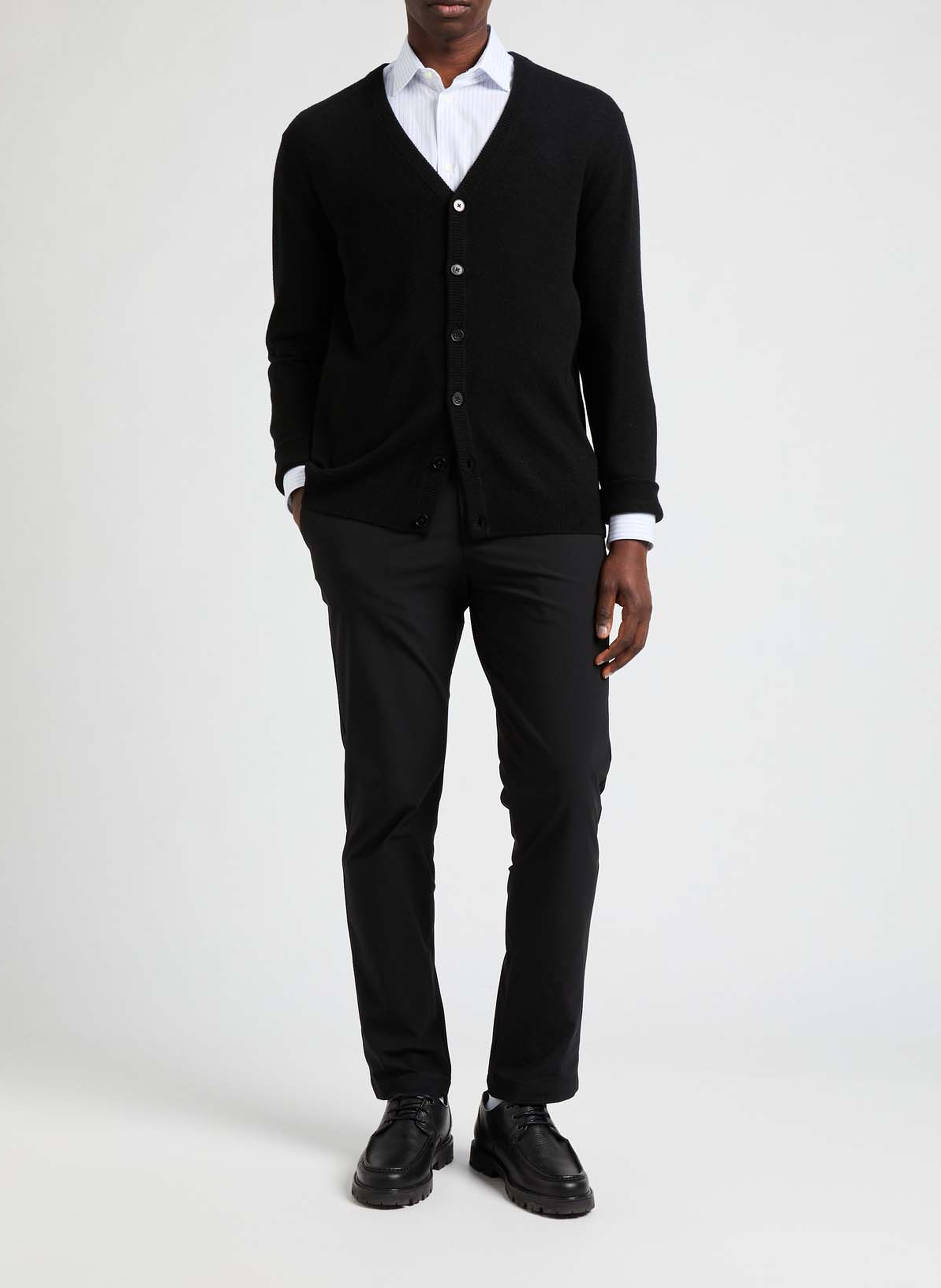 Cashmere cardigan yvan-c AU PRINTEMPS PARIS Black