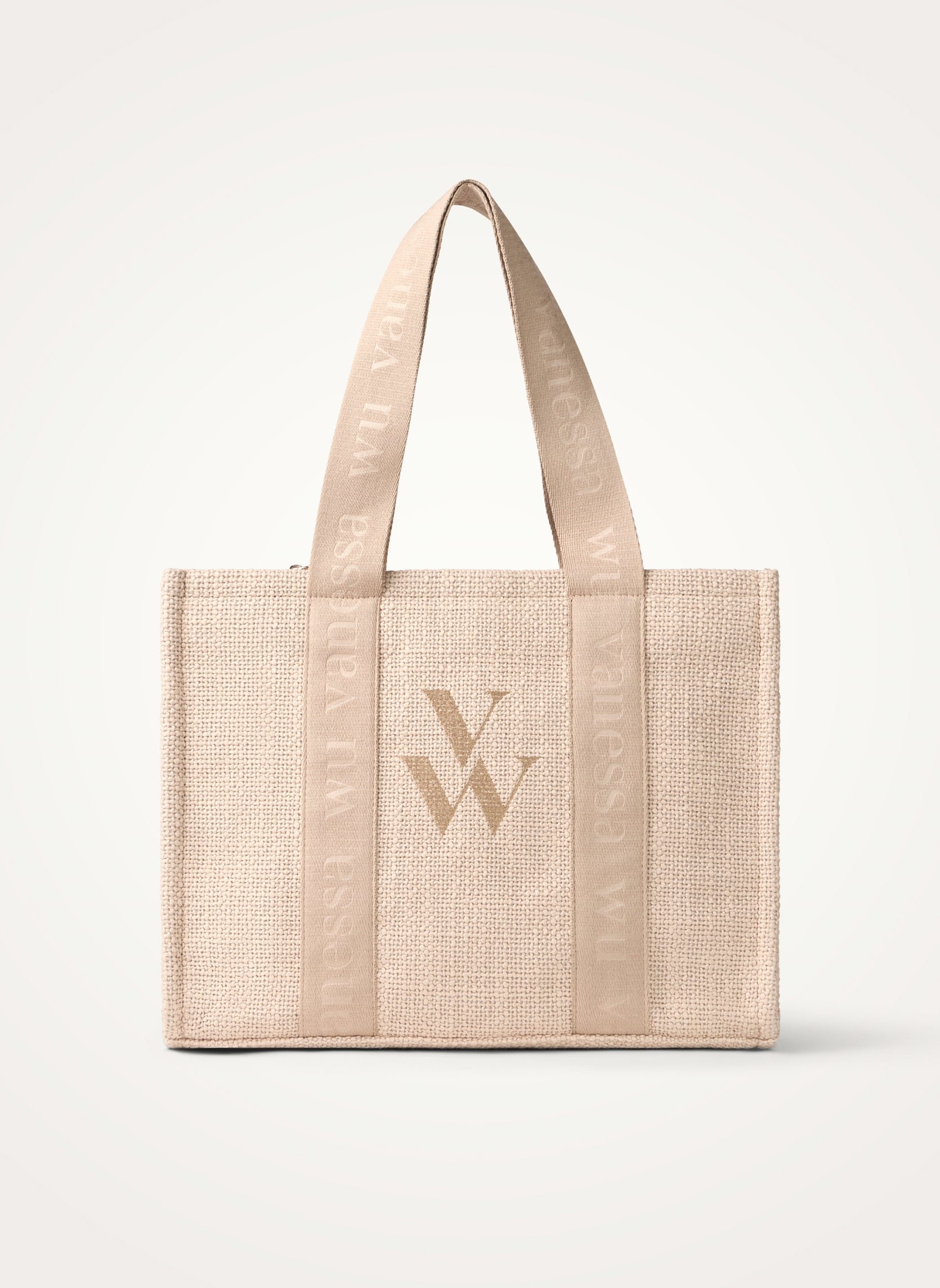 Oversized tote bag with handles VANESSA WU Beige
