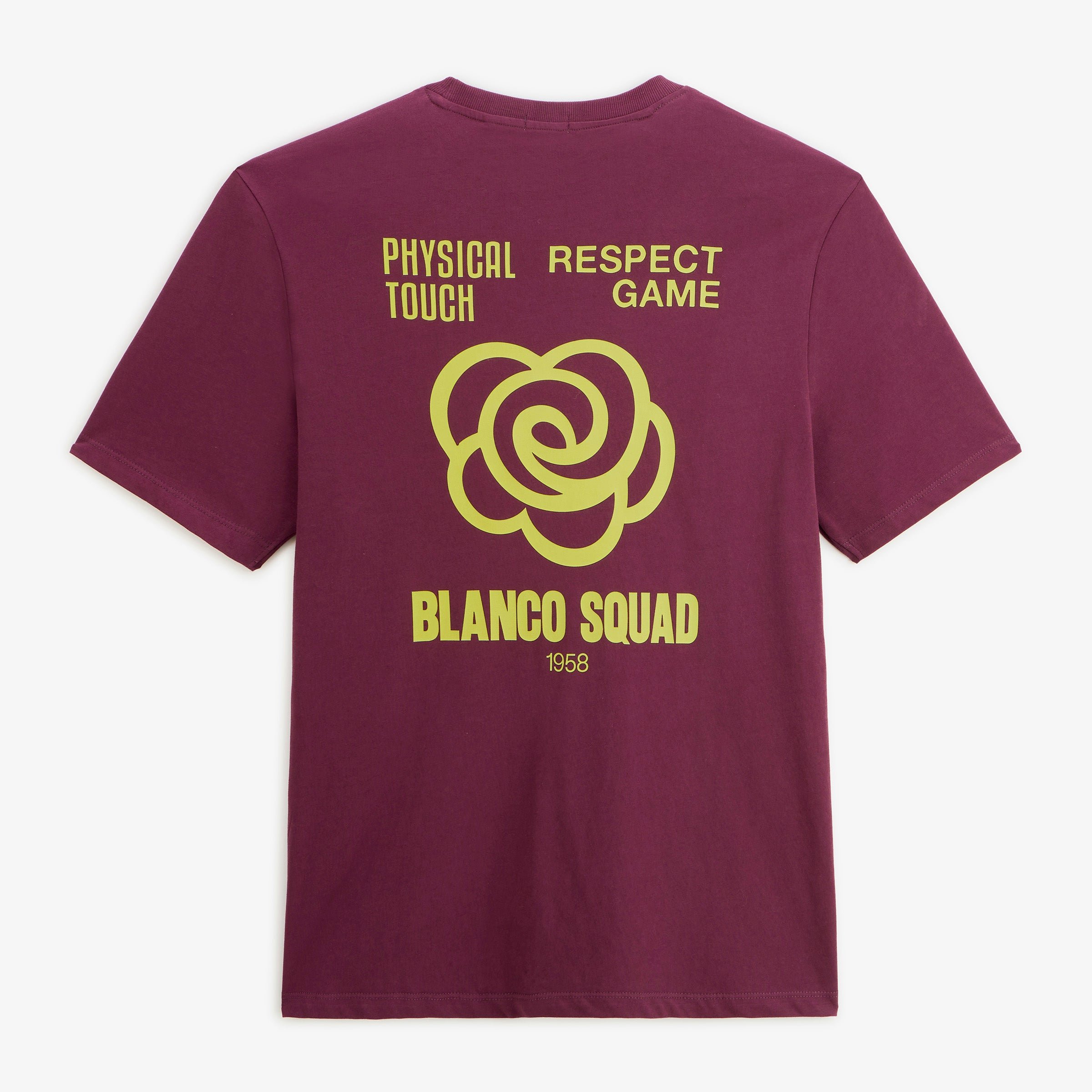 Short-sleeved cotton printed T-shirt with blanco squad red vine back SERGE BLANCO Red