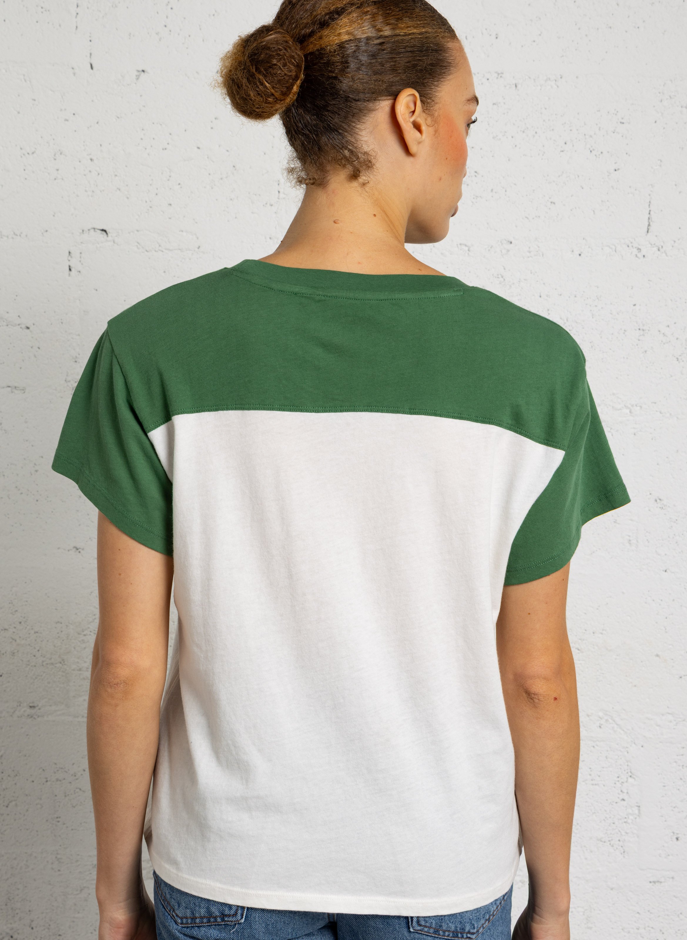T-Shirt aus Bio-Baumwolle mit Print LEON & HARPER Grun
