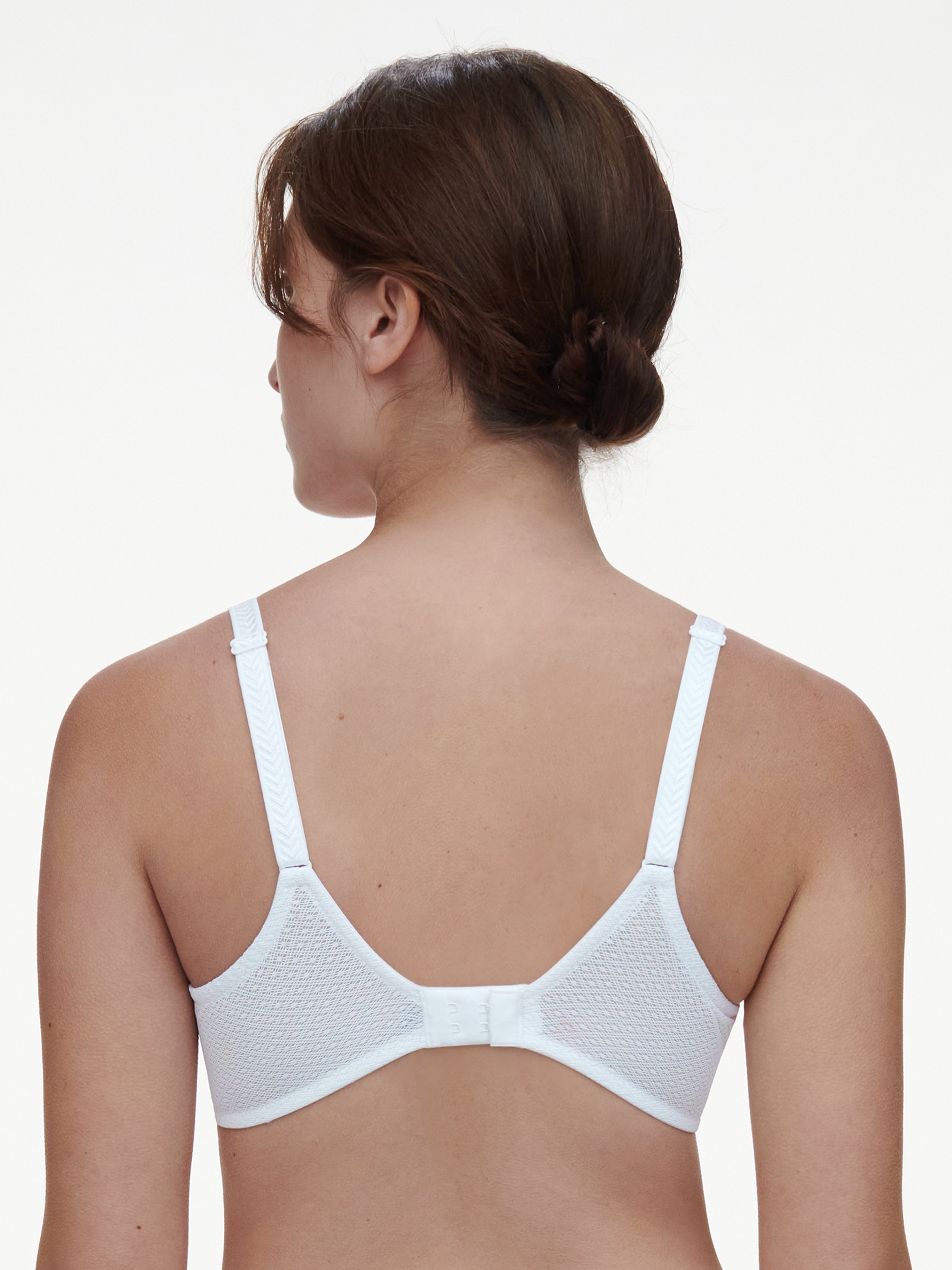 Lace demi-cup bra CHANTELLE White