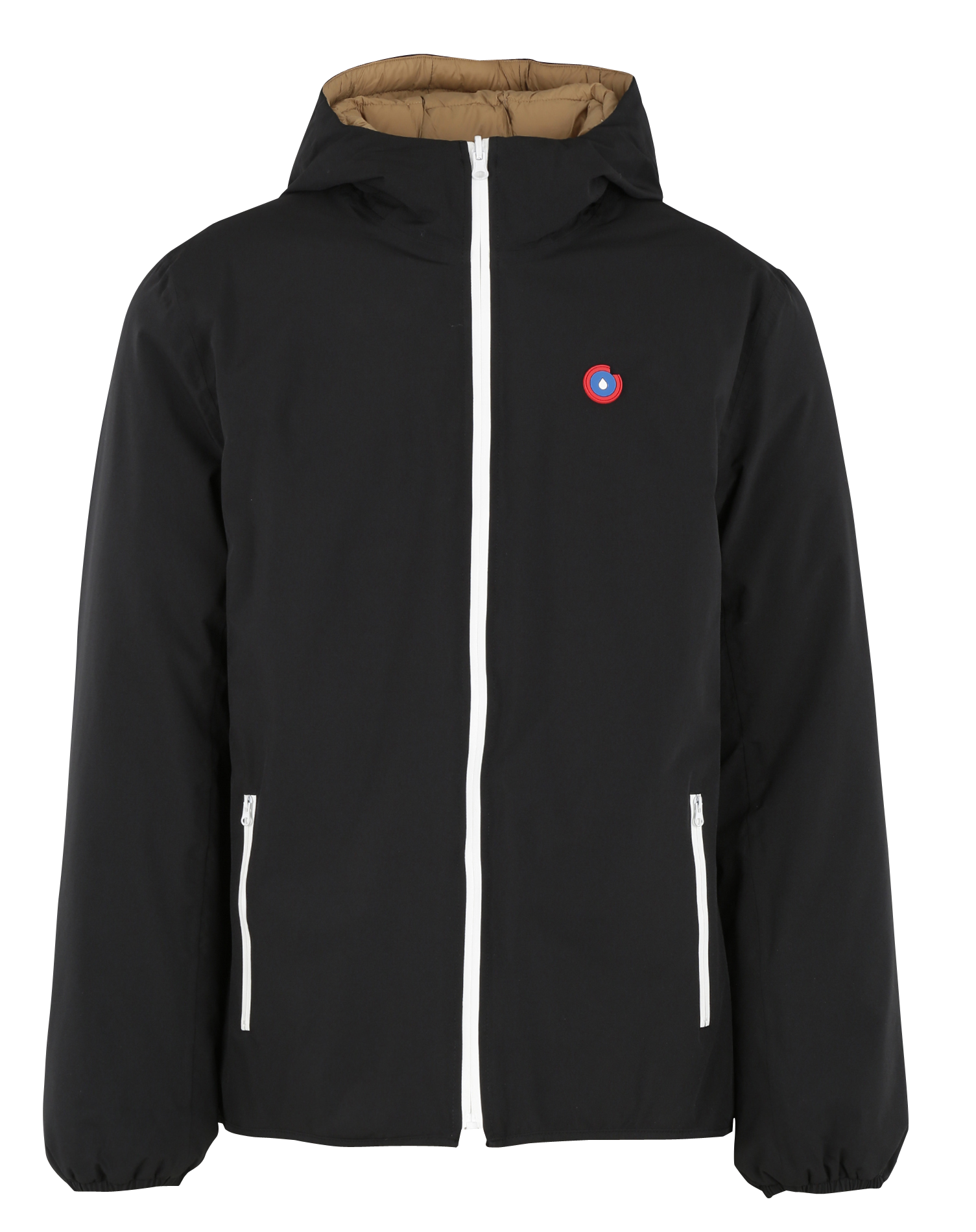 Wende-Daunenjacke mit Stehkragen FLOTTE Beige