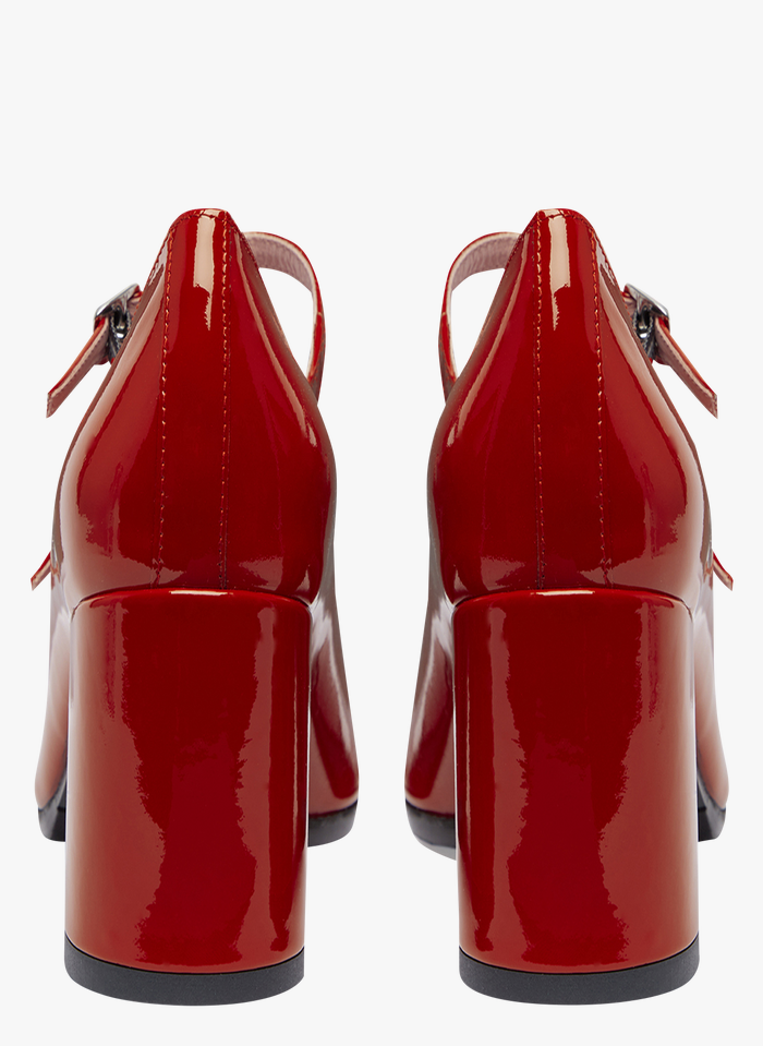 Chaussure babies rouge CAREL PARIS -  France  Petits talons, Lacets  chaussures, Chaussures femme
