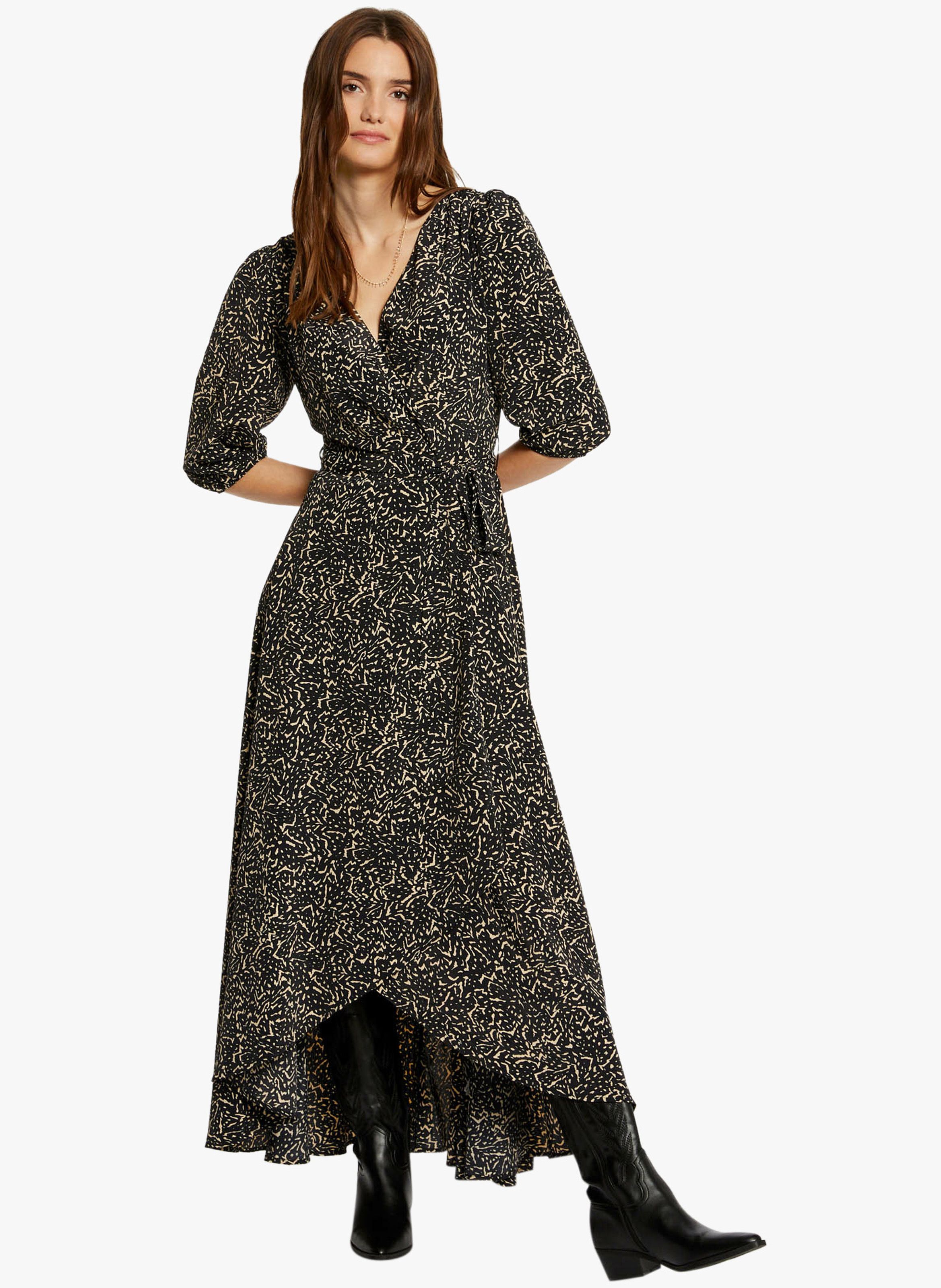 Fitted cheap wrap dress