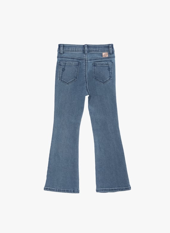 Flared cotton jeans Blue Ikks junior Child Place des Tendances