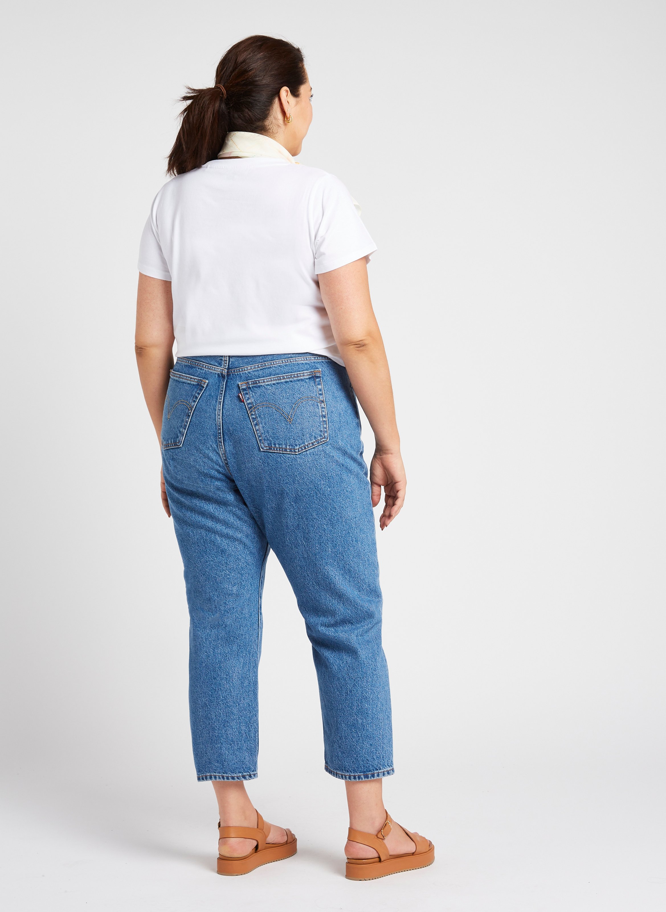 High-rise straight-leg jeans LEVI'S Blue