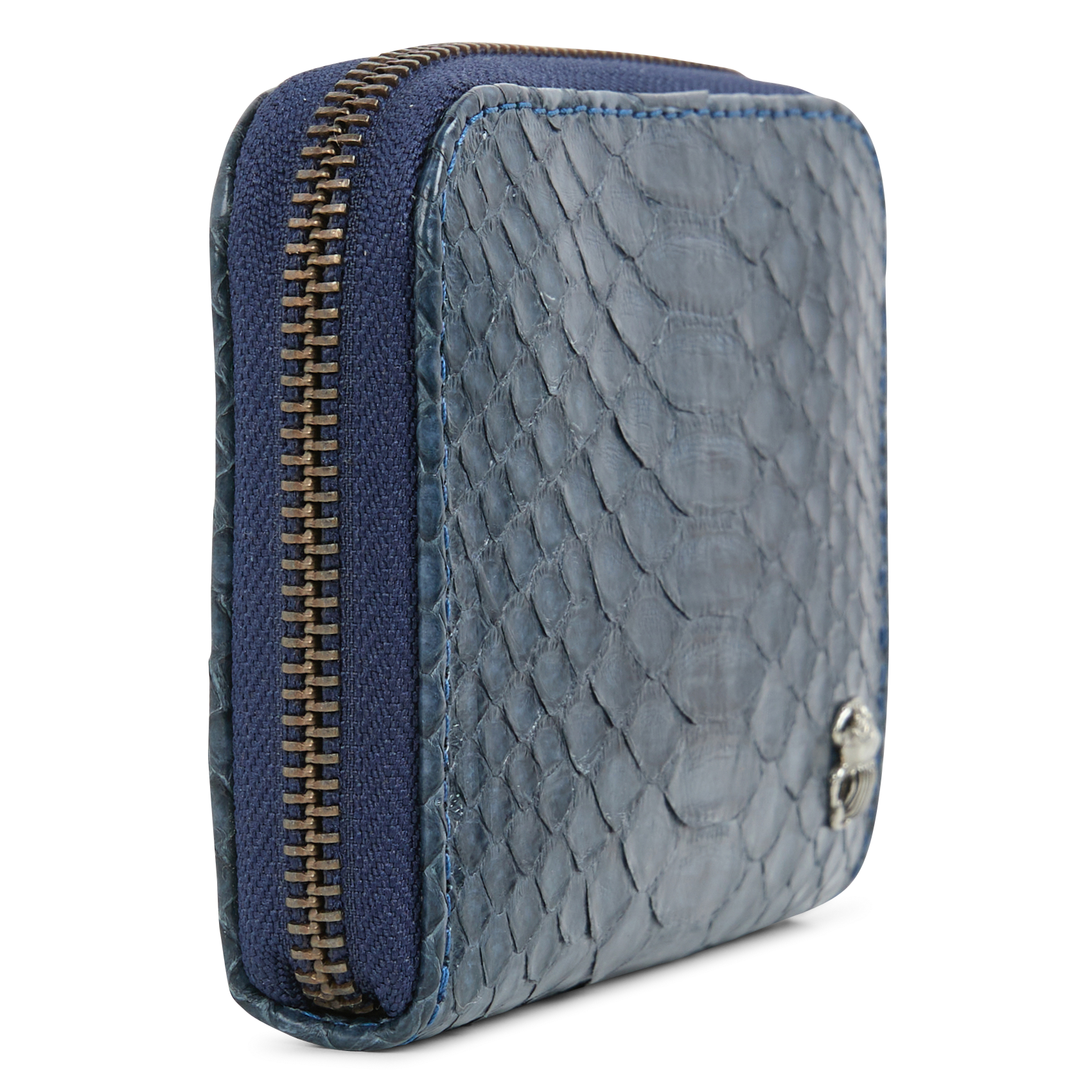 Porte-monnaie en cuir CLARIS VIROT Bleu