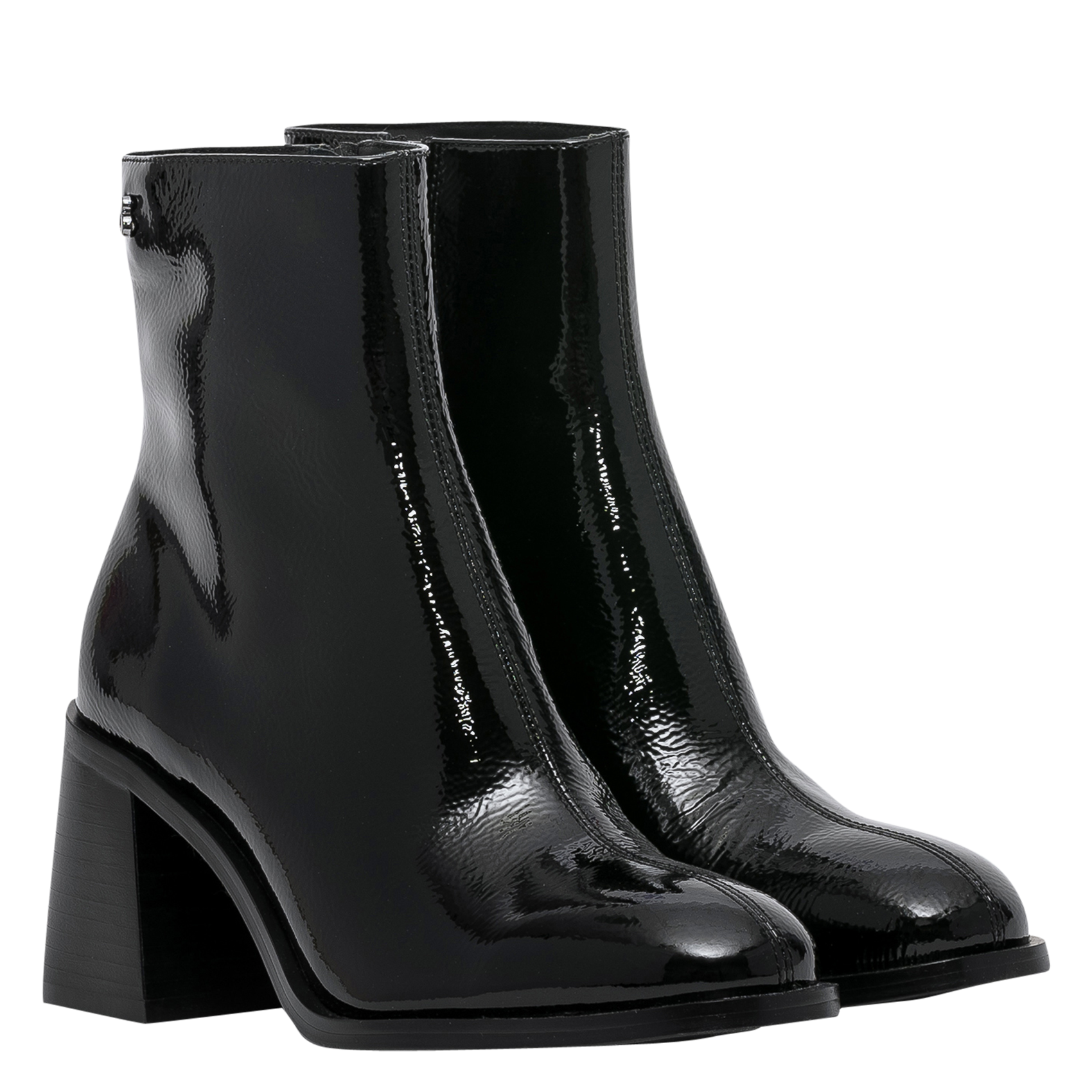 Alphonse - Halbstiefel aus Lackleder BOCAGE Schwarz