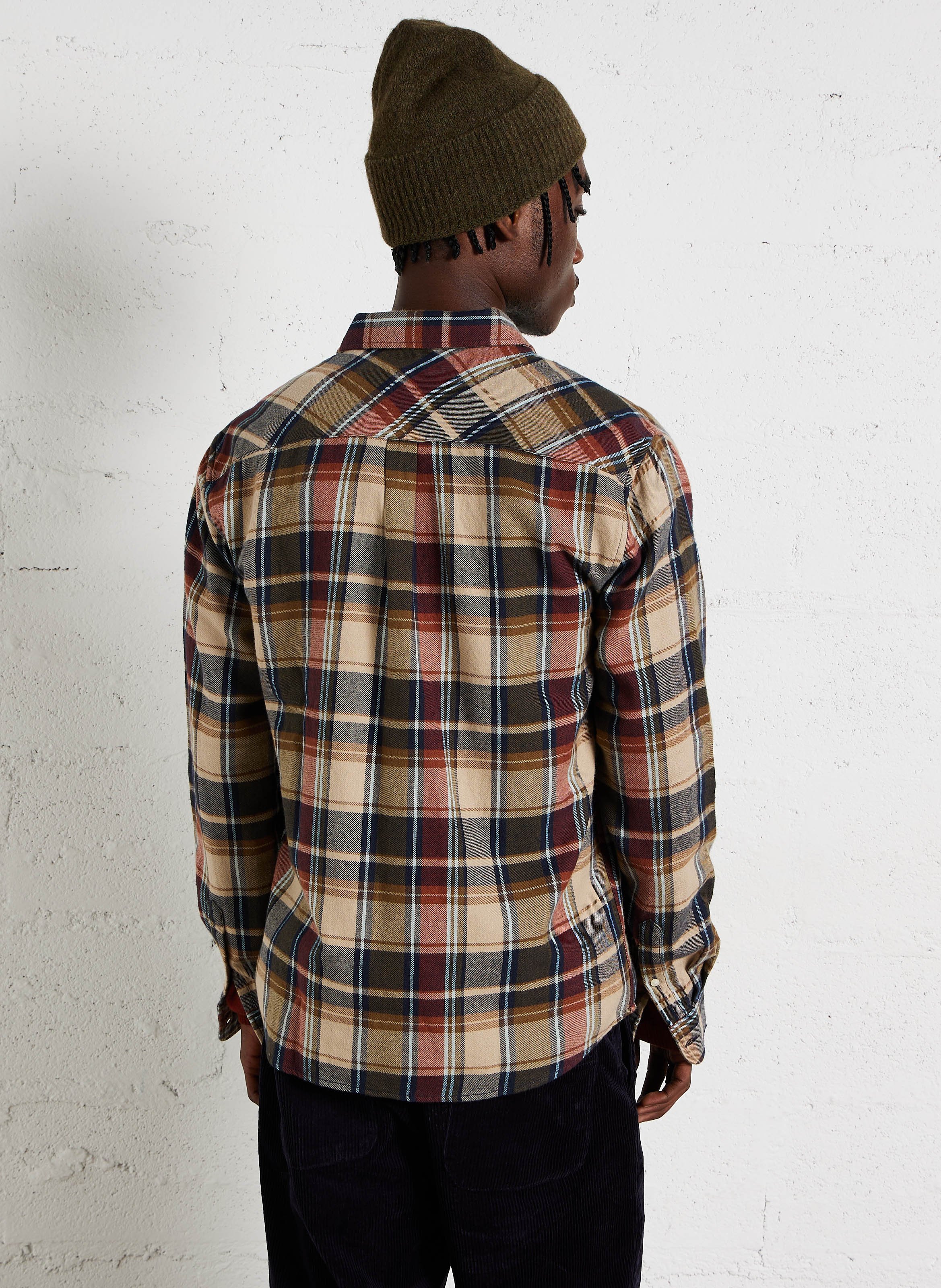 Chemise col classique en coton bio KNOWLEDGE COTTON APPAREL Multicolore