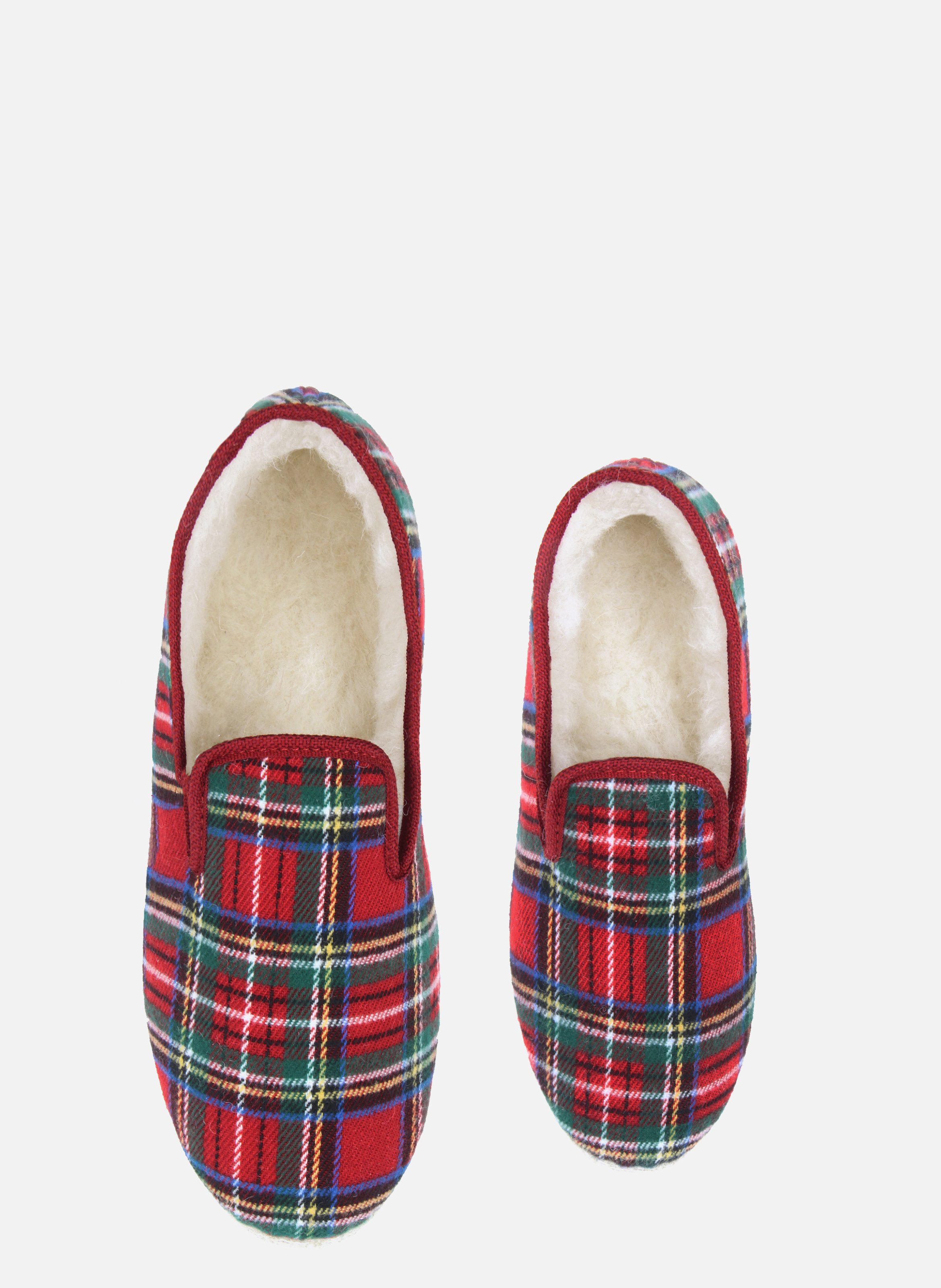 Fabric Charentaise slippers JULES & JENN Red