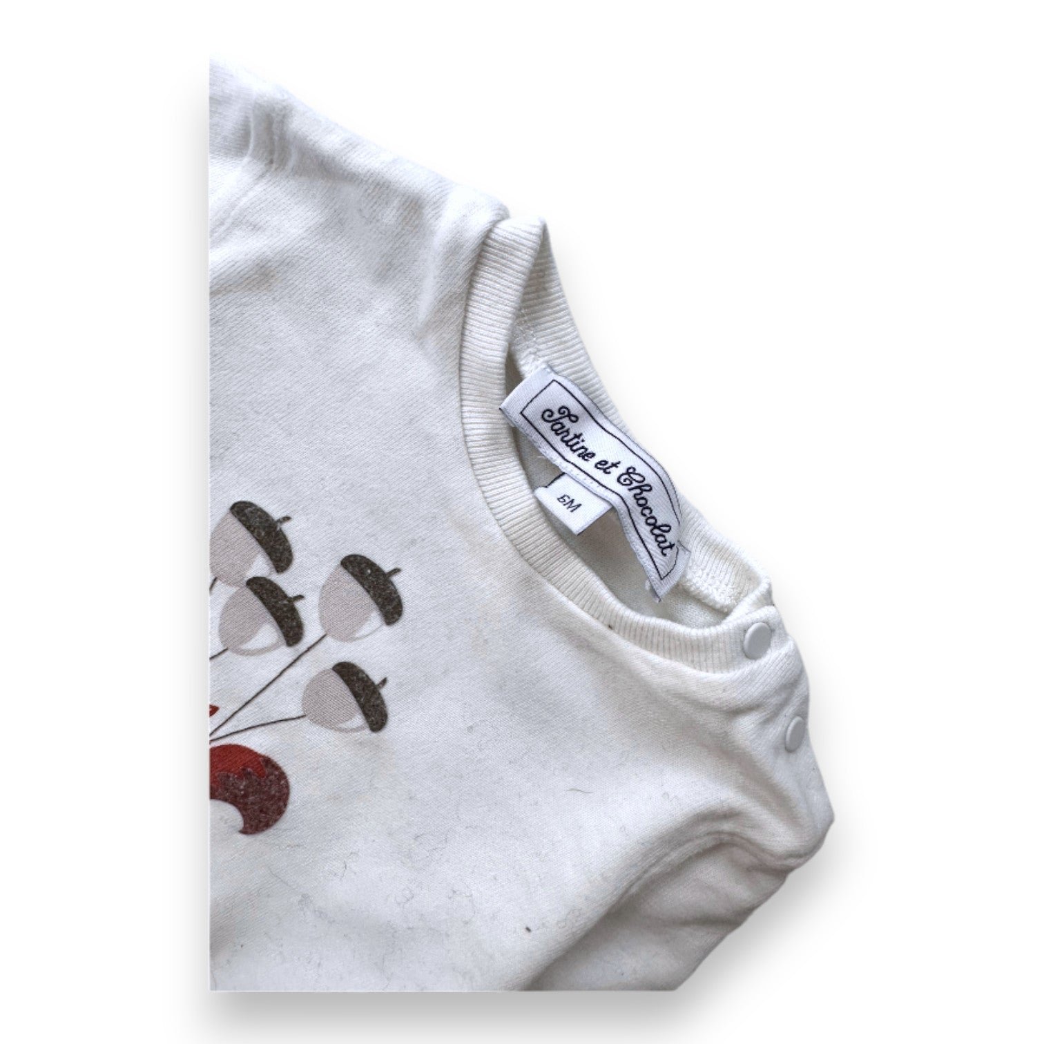 White baby T-shirt - 6 months TARTINE ET CHOCOLAT - seconde-main White
