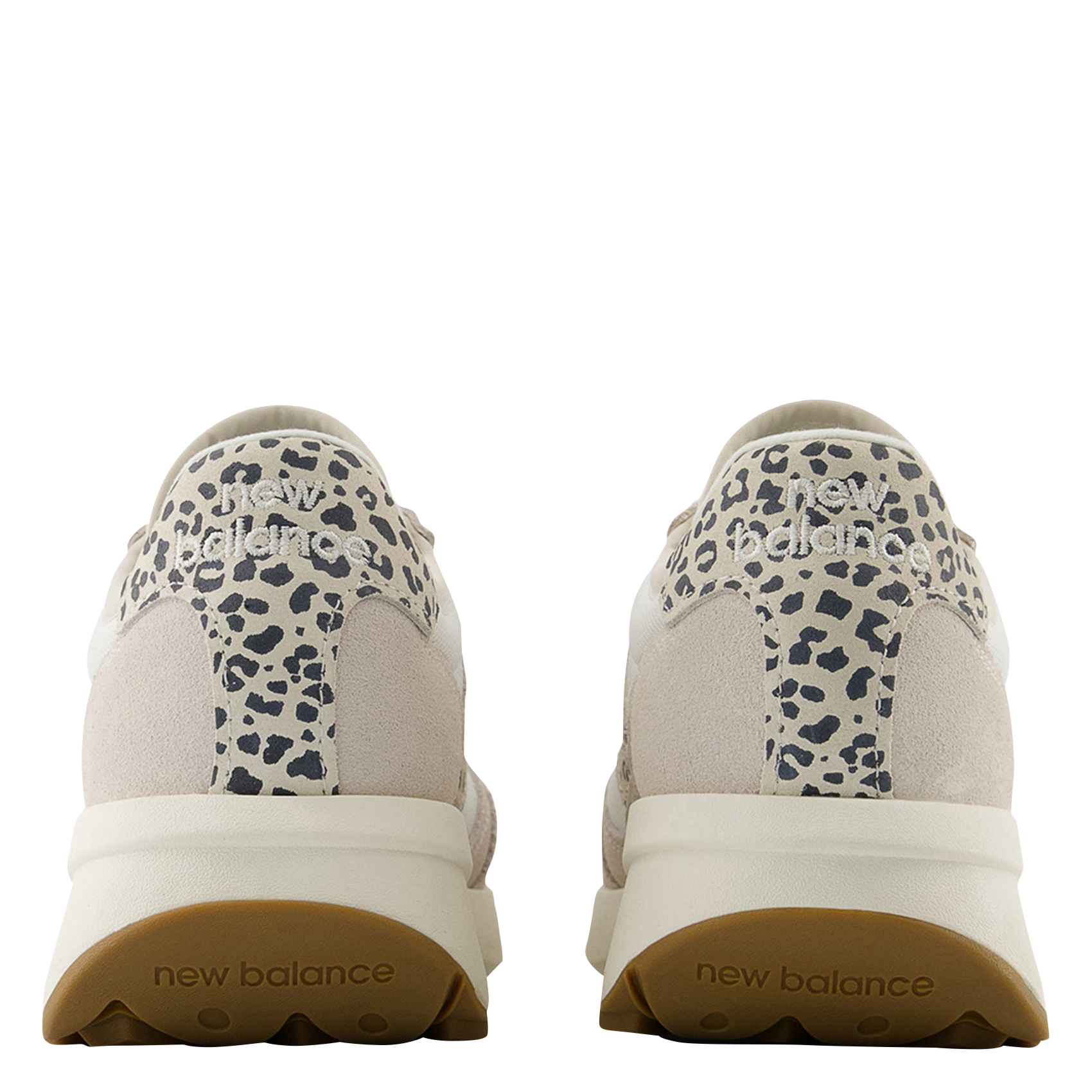 Low-top leather mix sneakers NEW BALANCE White