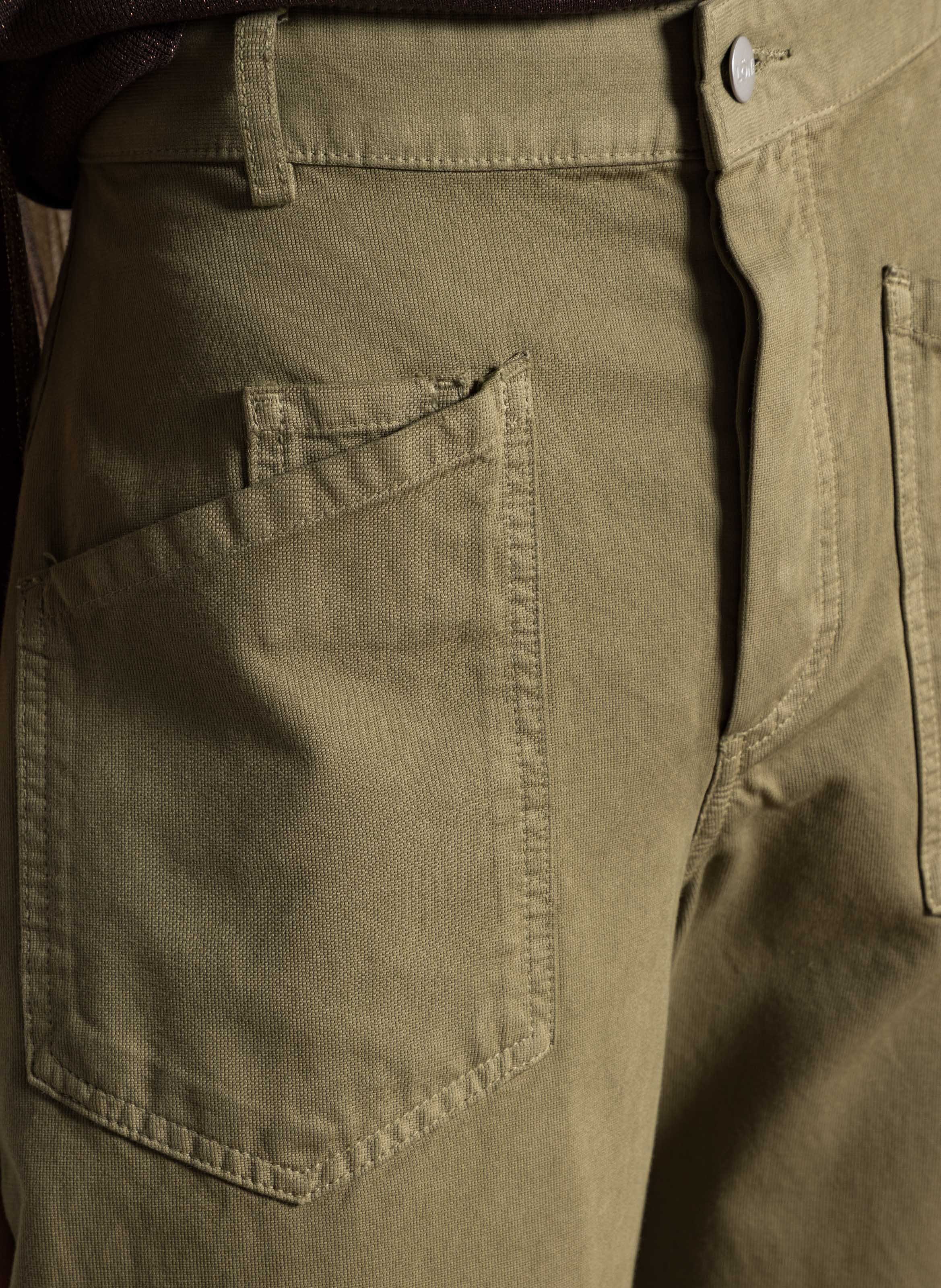 Wide cotton trousers  MARGAUX LONNBERG Green