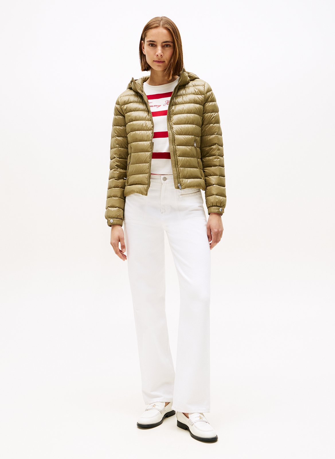 Doudoune col montant  TOMMY HILFIGER Kaki