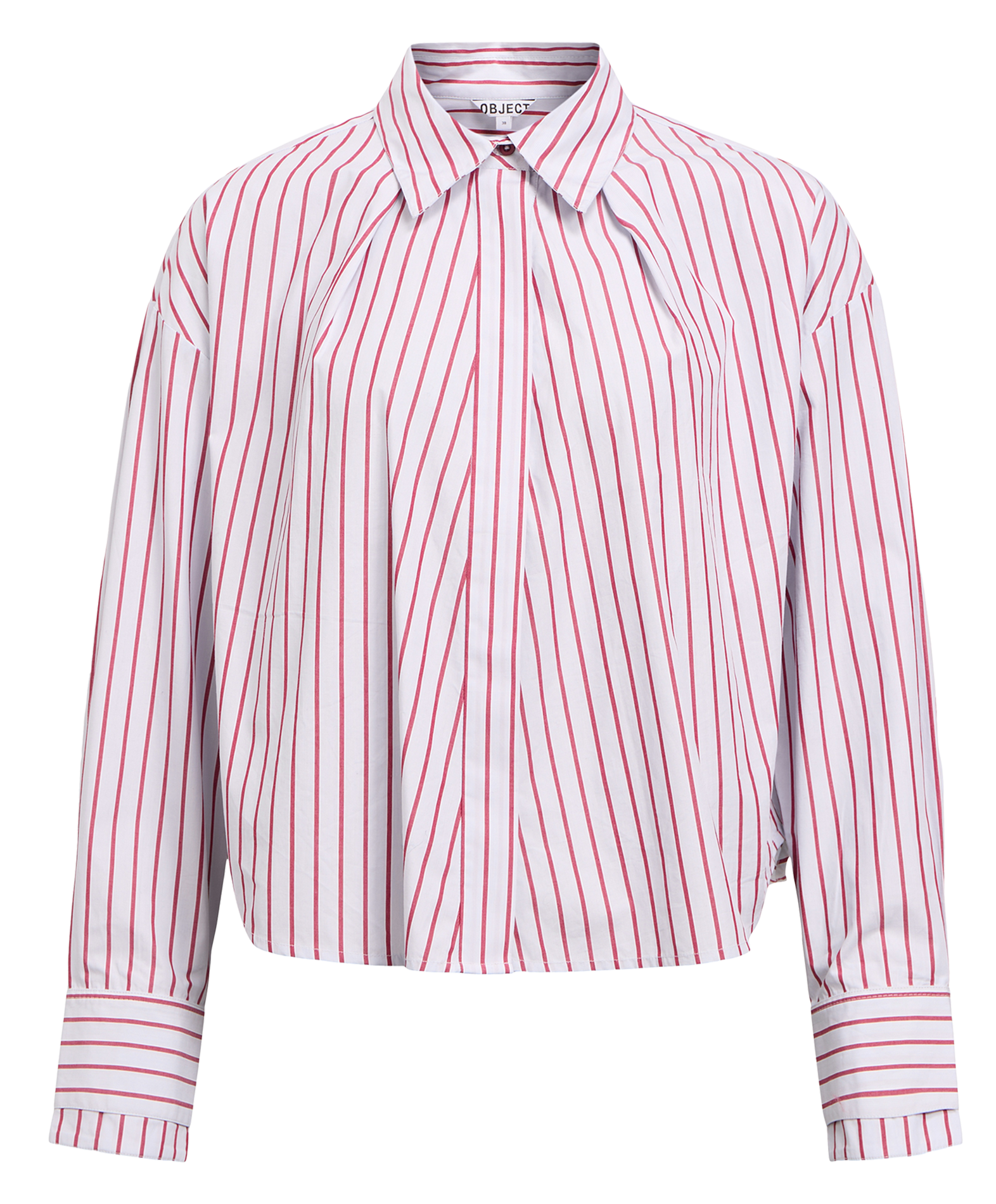 Chemise à rayures en coton OBJECT Bleu