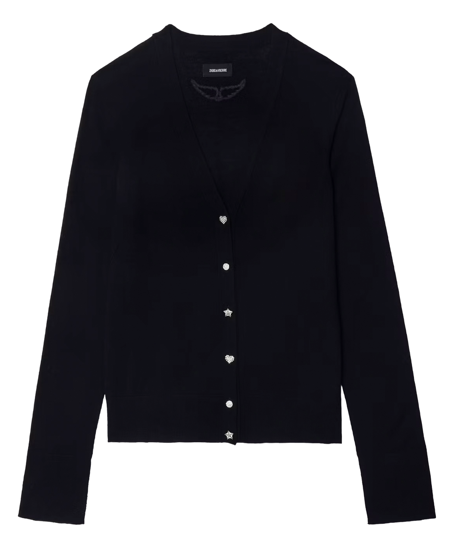 Cardigan aus Merinowolle ZADIG&VOLTAIRE Schwarz
