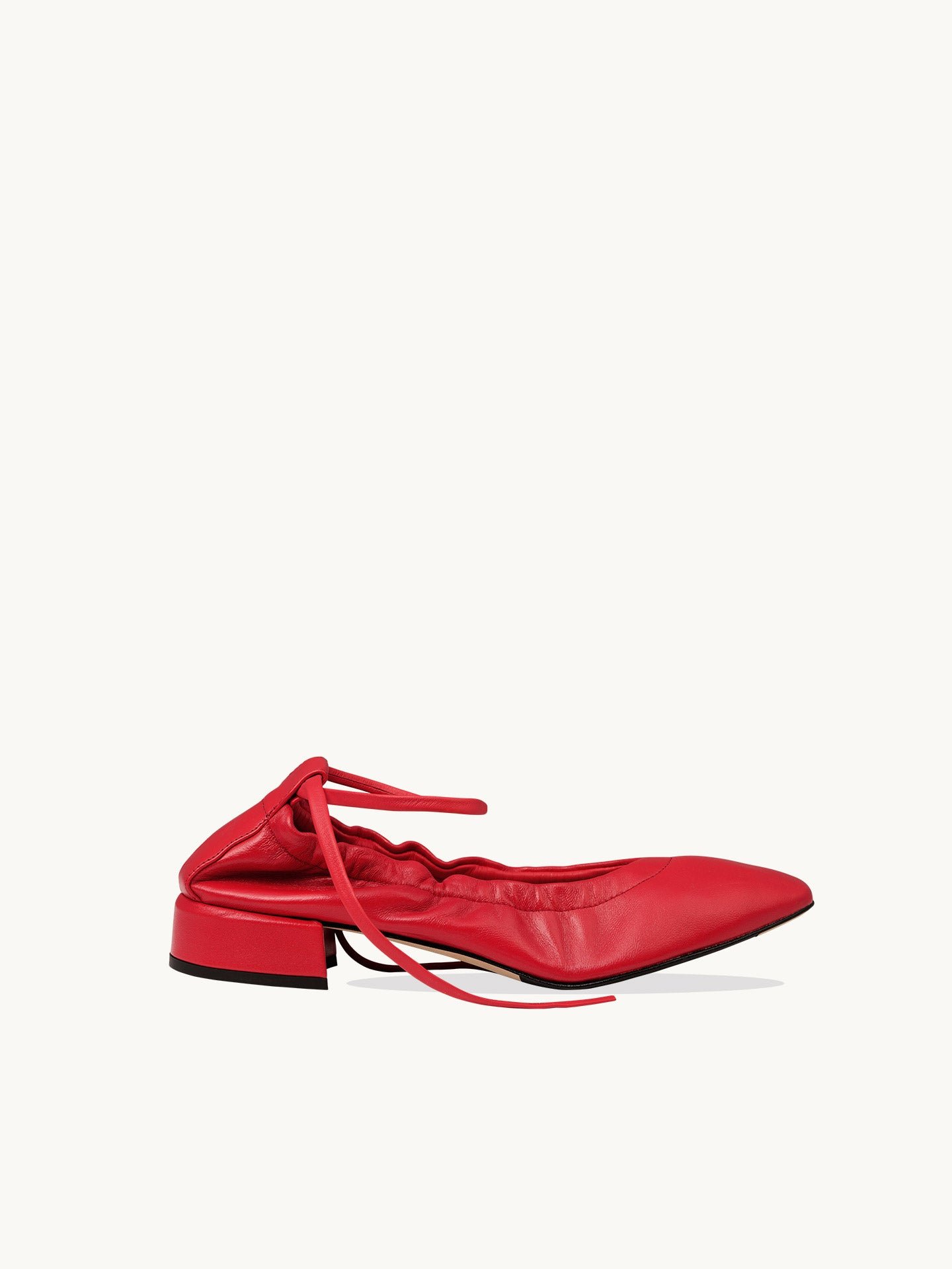 Nappa leather ballet flats EMZI PARIS Red