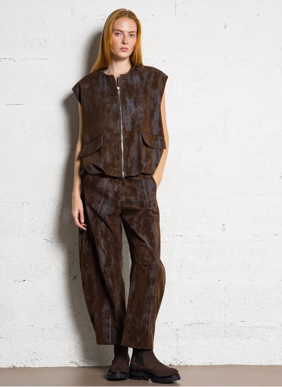 Bottines en cuir velours - Look 6