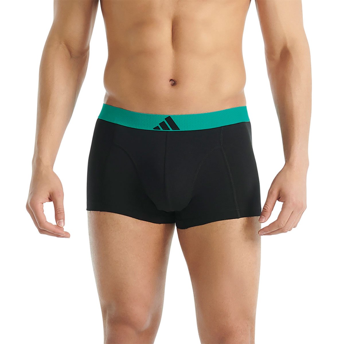 Set of 3 men's active flex cotton body boxers by Adidas Sport ADIDAS UNDERWEAR Black