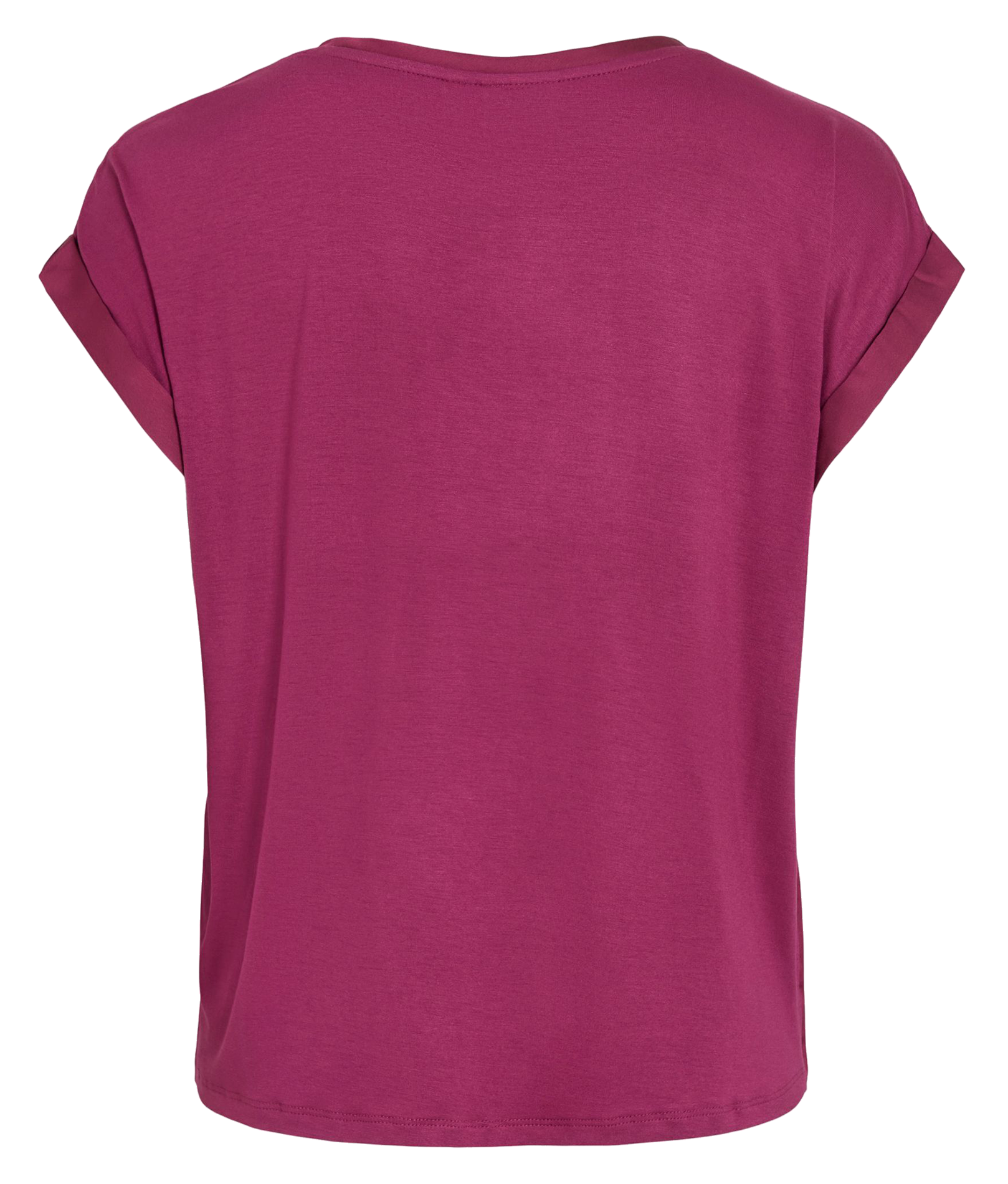 Fluid round-neck recycled polyester top VILA Purple