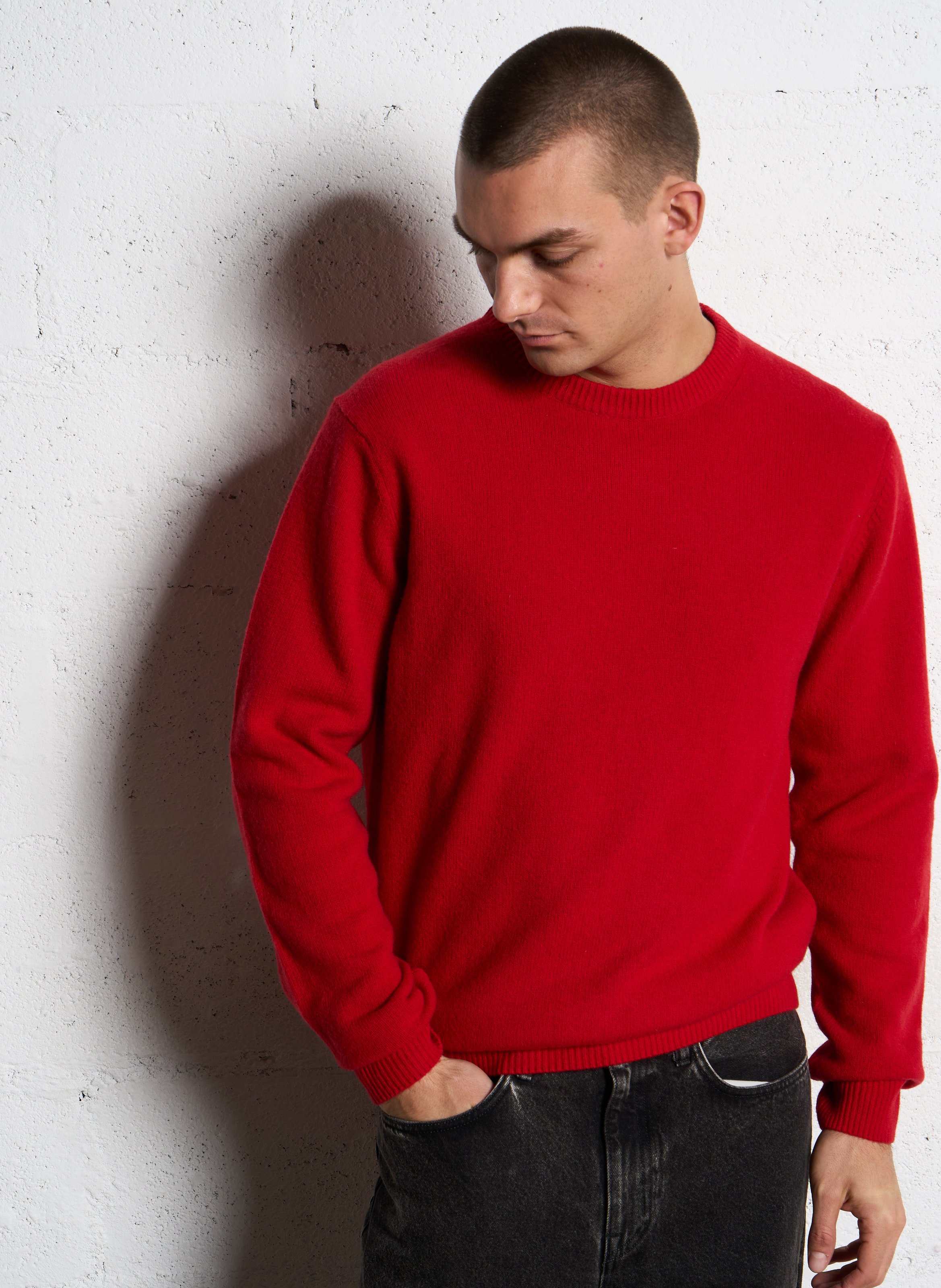 Alpaca wool sweater CASUAL FRIDAY Red