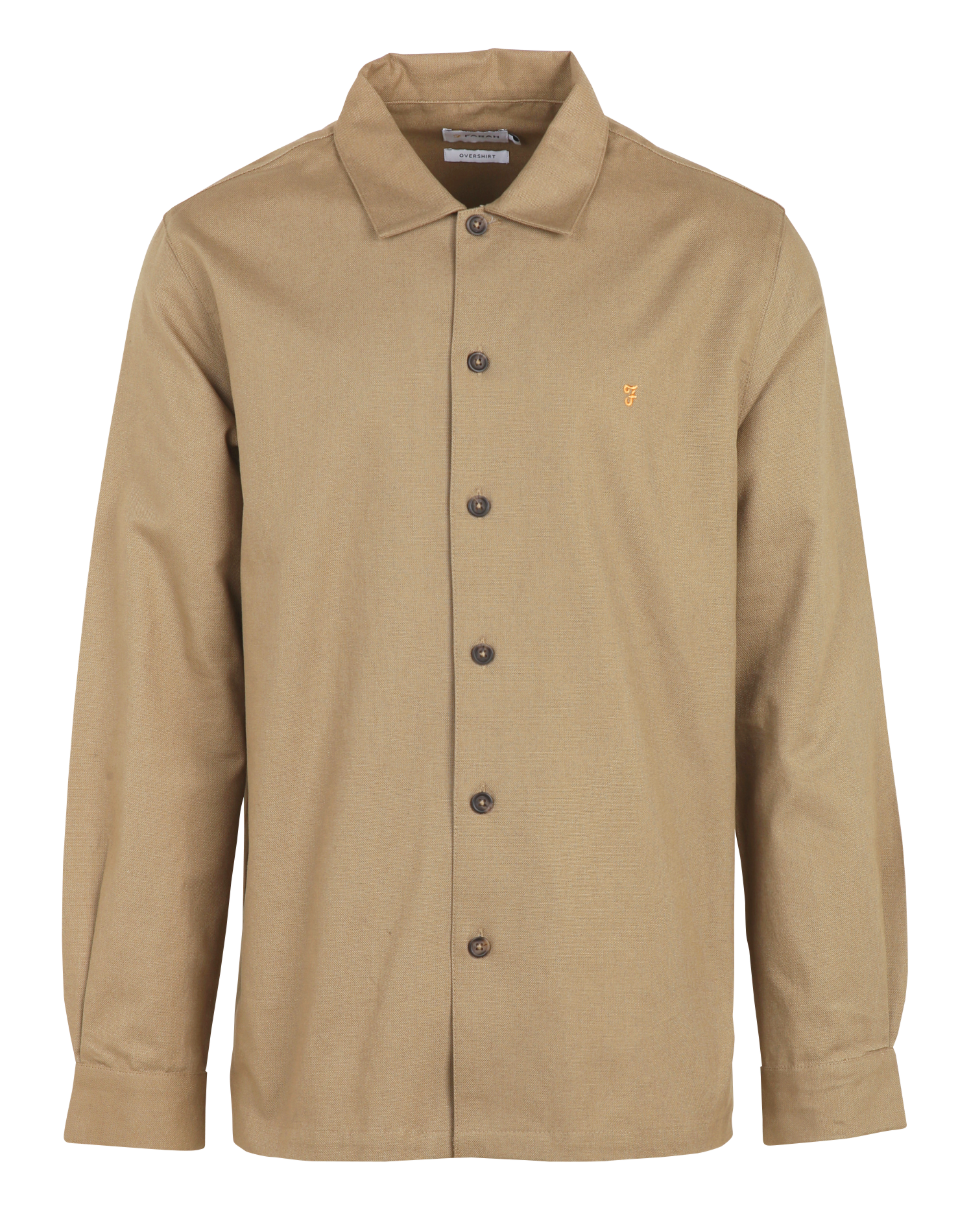 Surchemise oversize en coton FARAH Beige