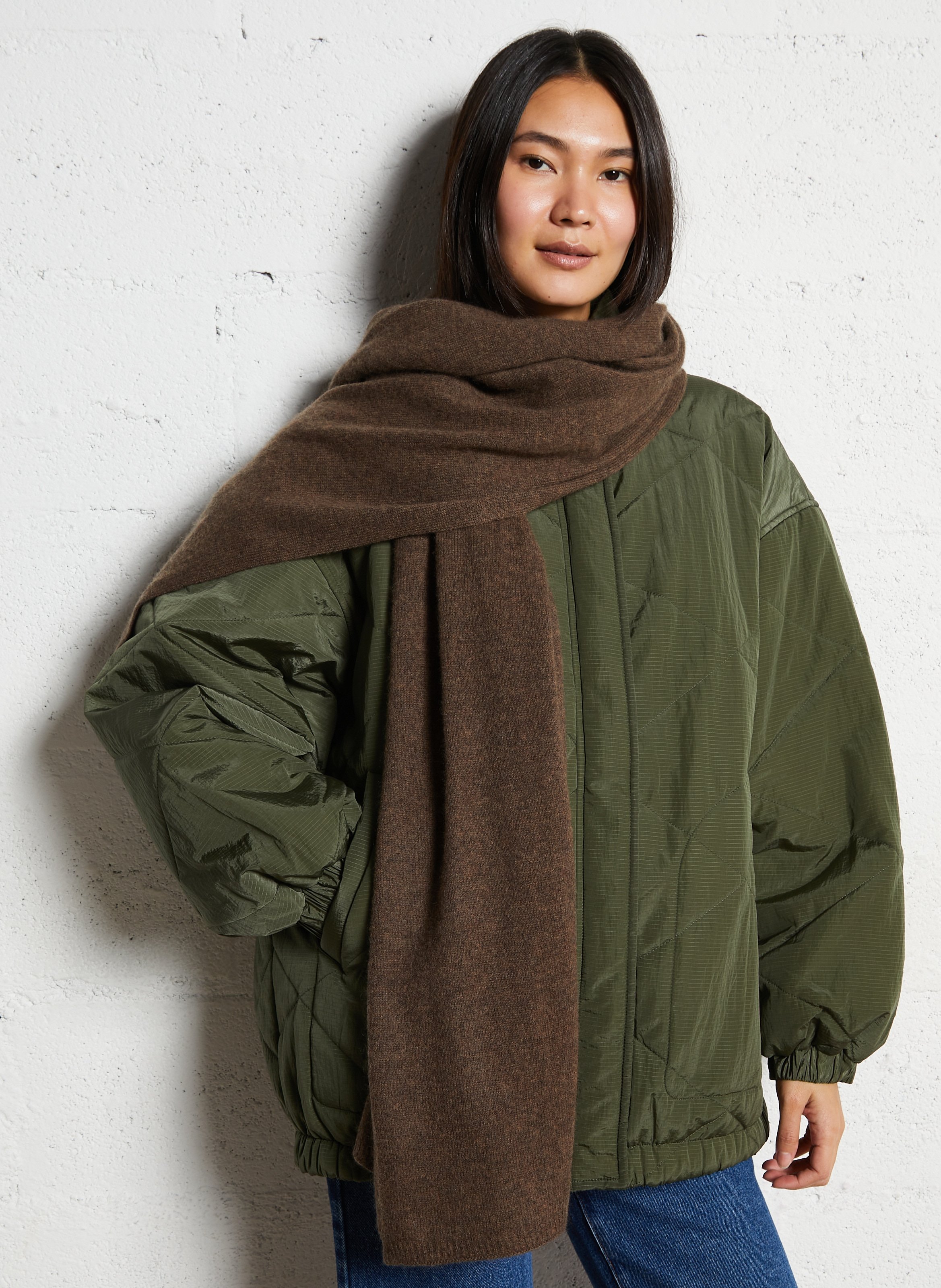 Kasjmier sjaal AU PRINTEMPS PARIS Bruin