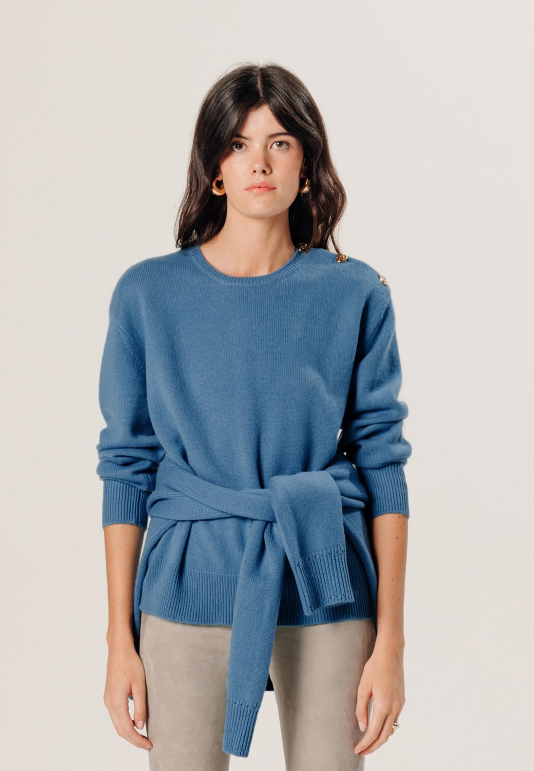 Oversized cashmere sweater RODIER Blue