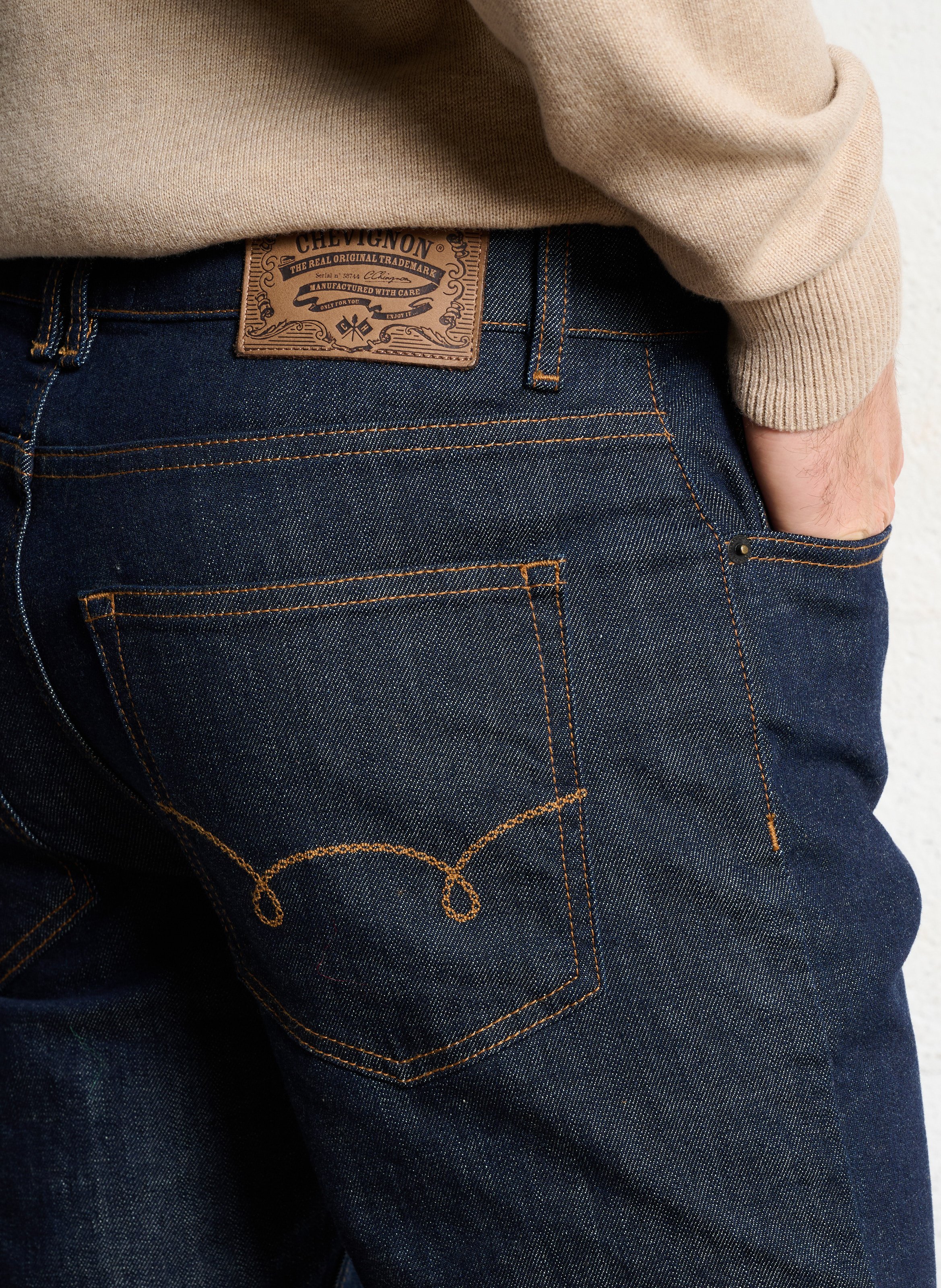 Cotton-blend straight jeans CHEVIGNON Blue