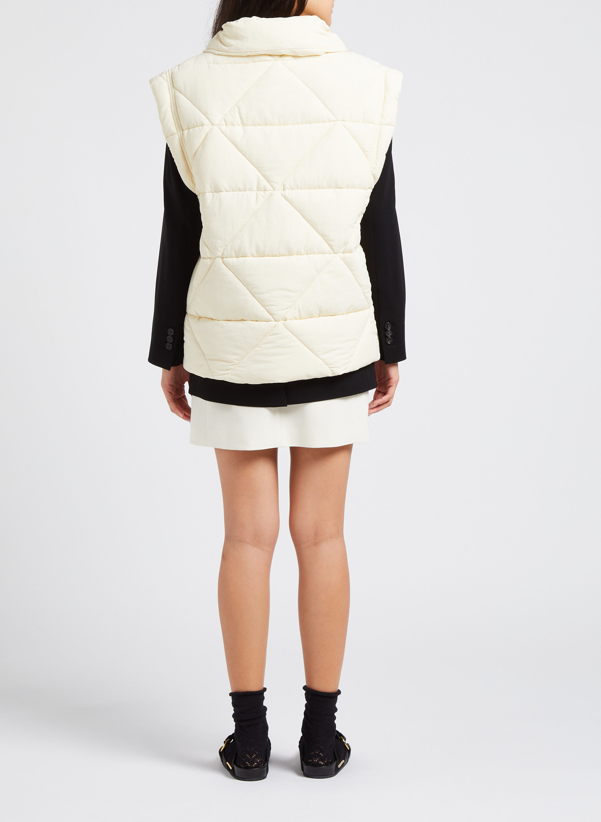 Gerade geschnittene Weste OOF Weiss