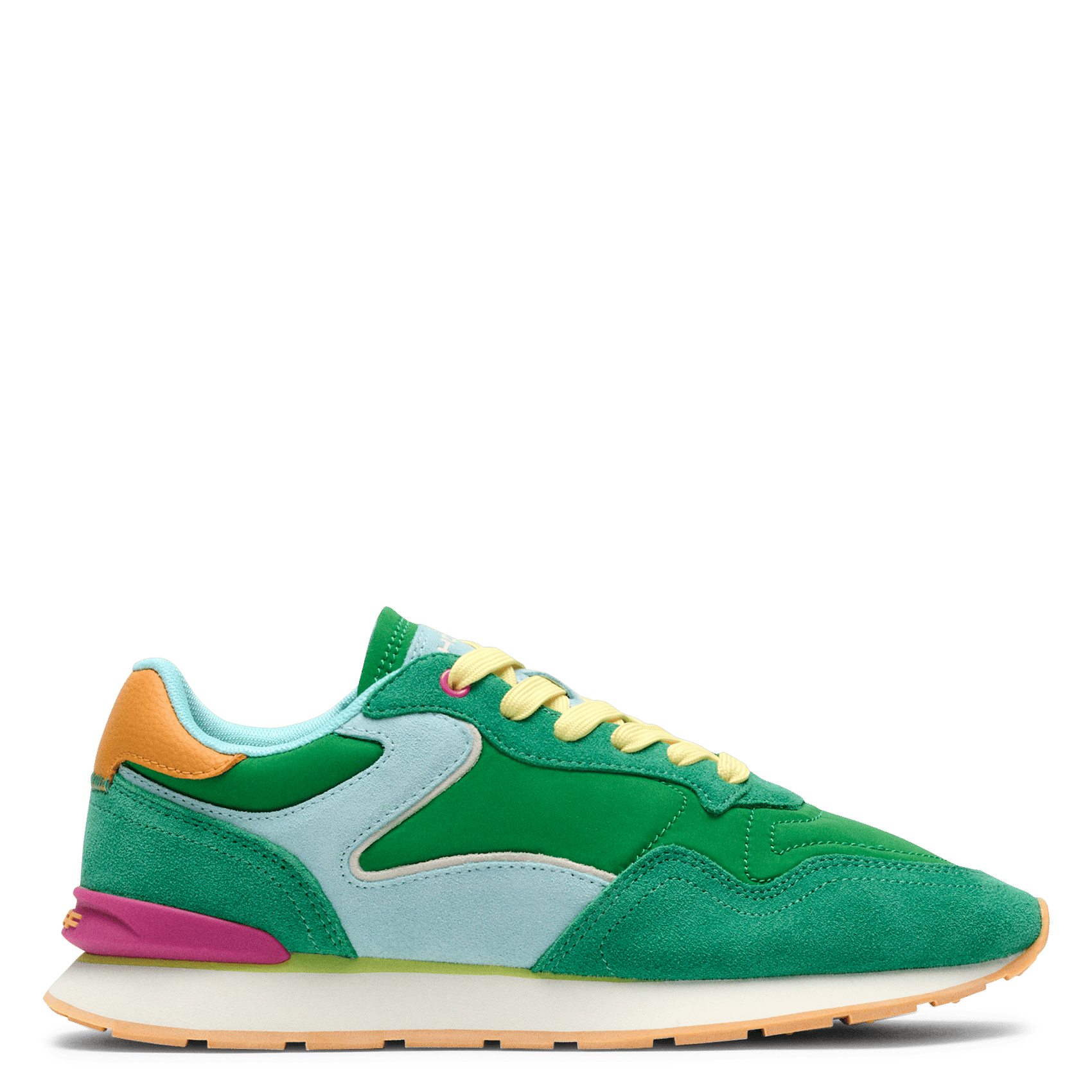 Niedrige Sneaker aus Leder-Mix HOFF Grun