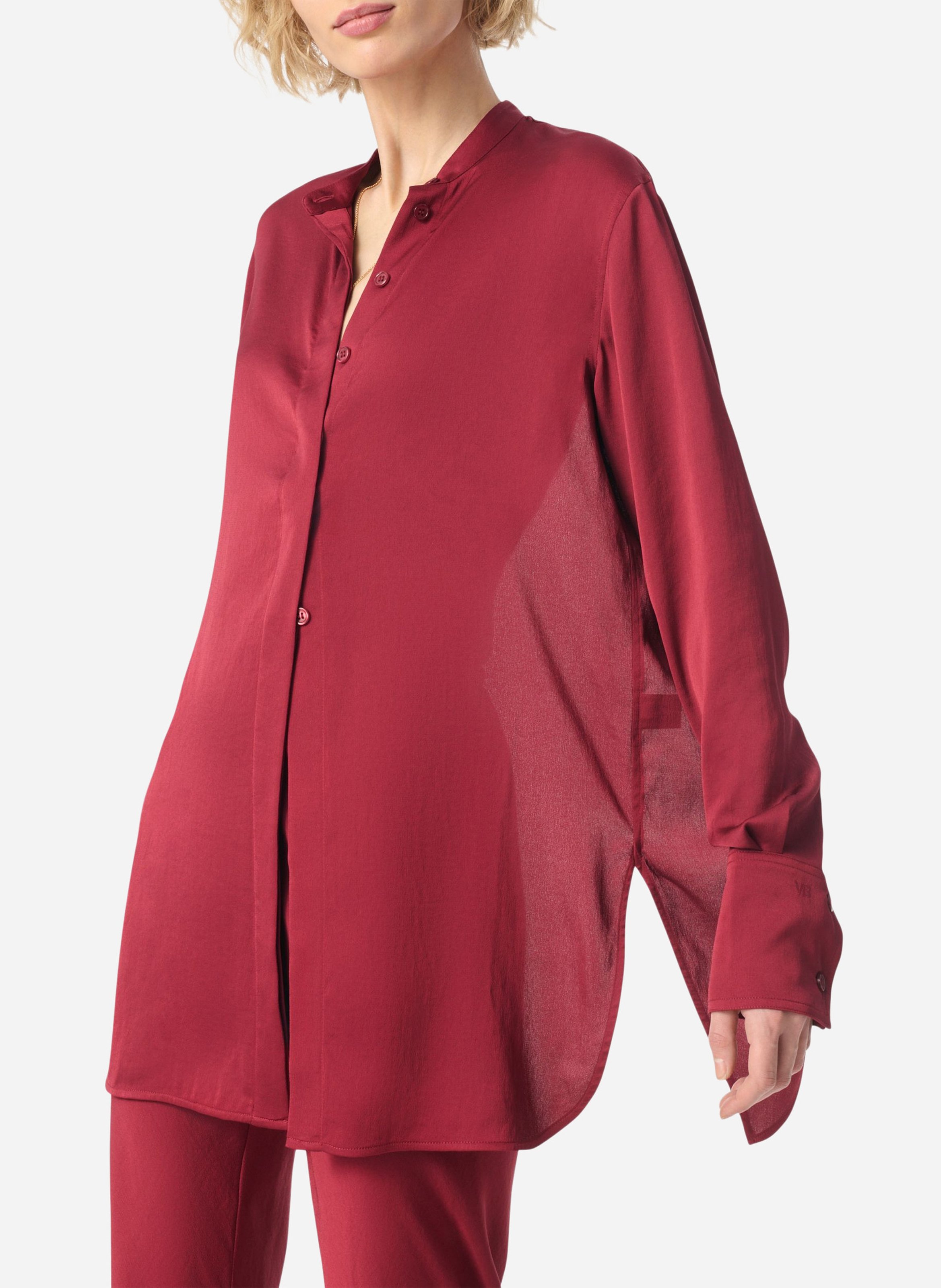 Flowy shirt with open split back VANESSA BRUNO Red