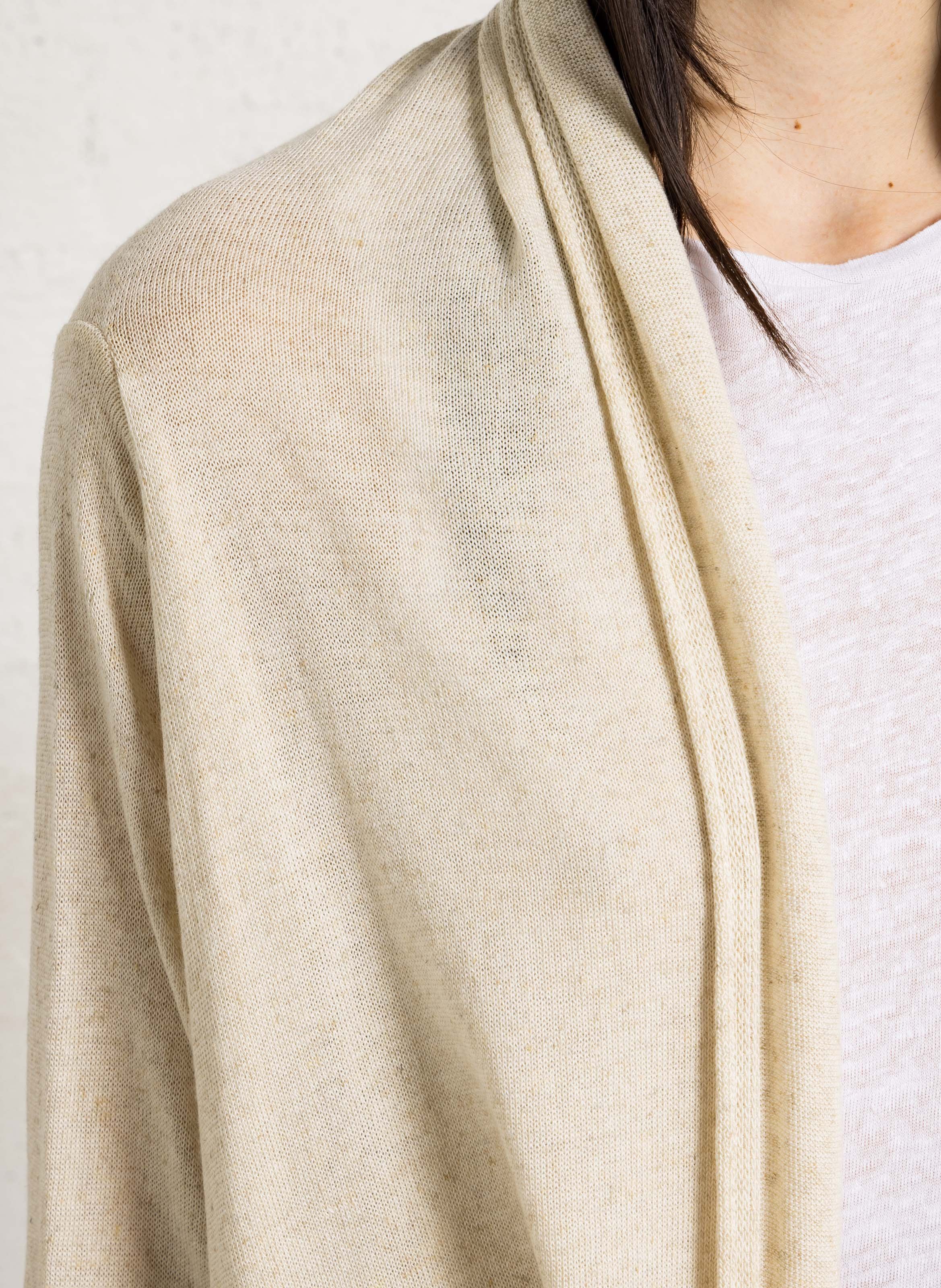 Oversized knit cardigan HUMILITY Beige