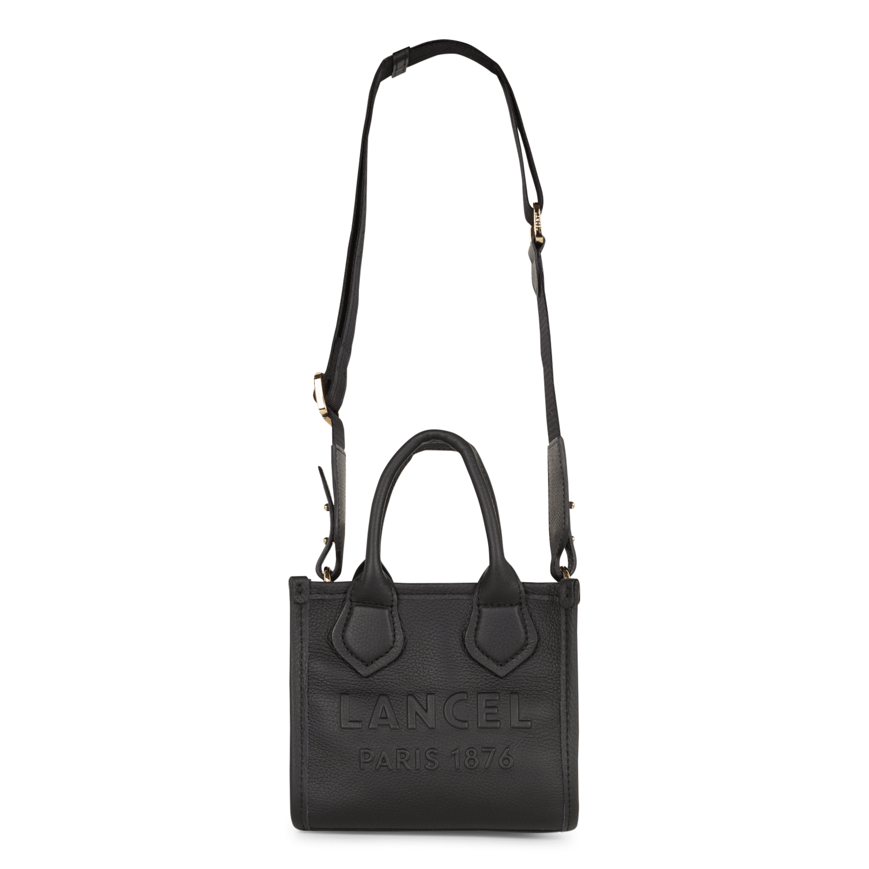 Sac bandoulière en cuir  LANCEL Noir