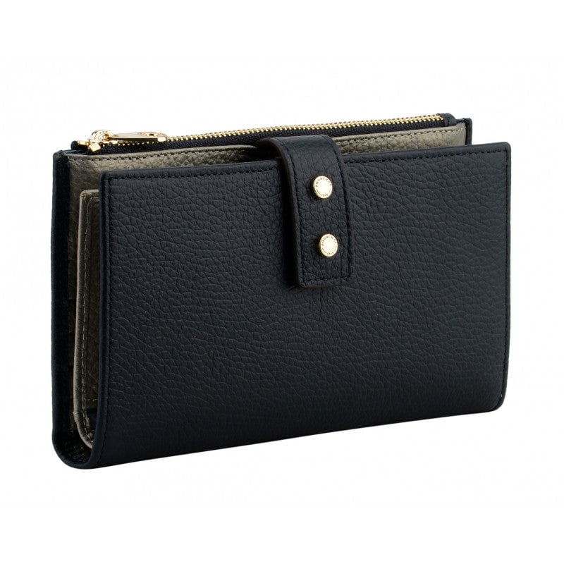 Grained calfskin wallet POURCHET Black
