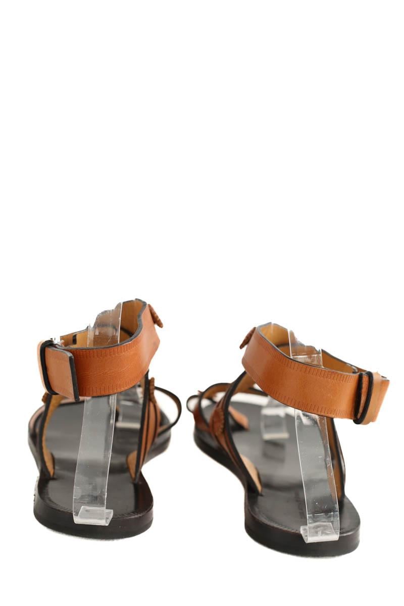 Faux leather sandals ISABEL MARANT ÉTOILE - SECONDE MAIN Brown