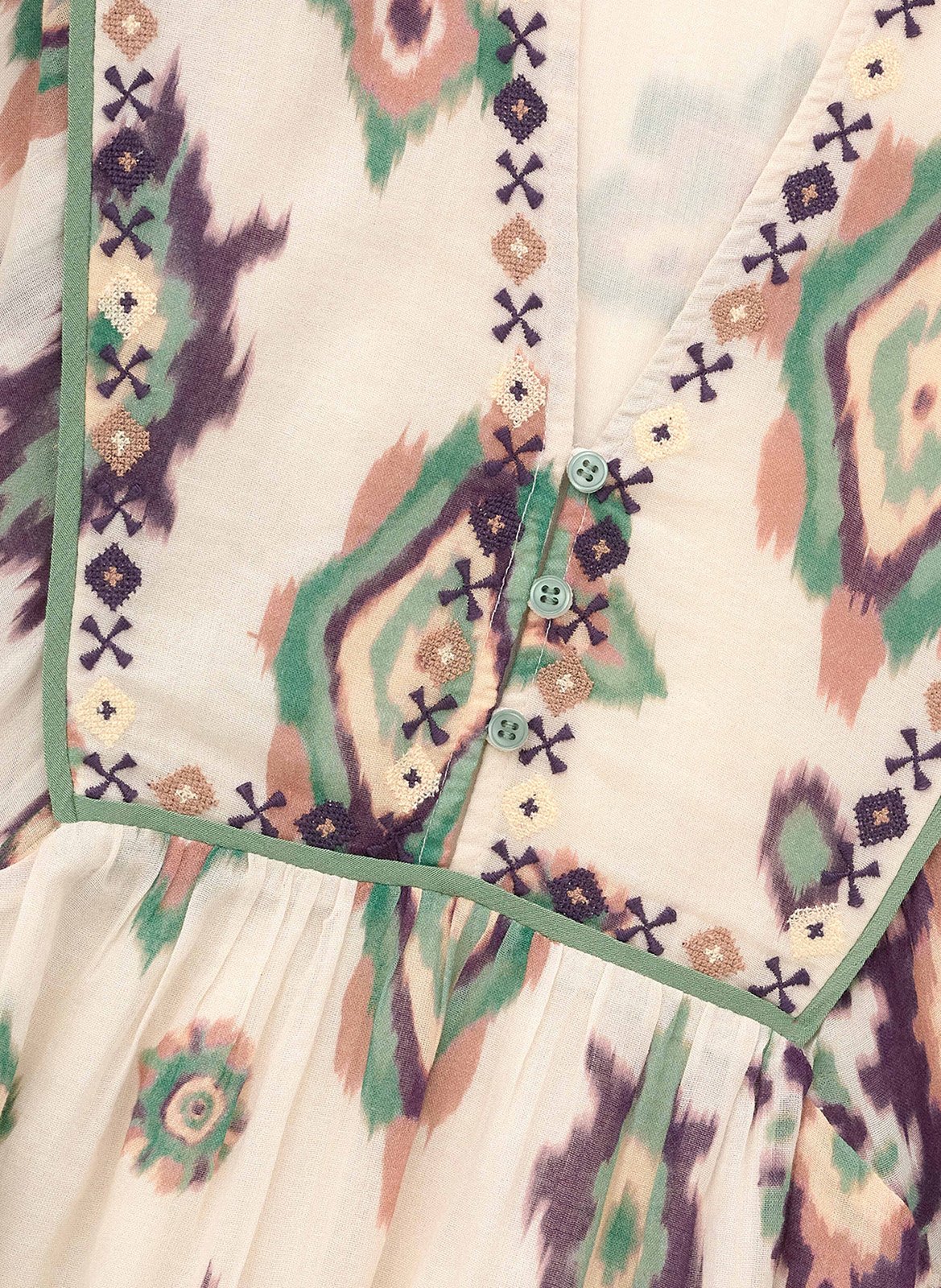 Korte jurk met kraag BA&SH Beige